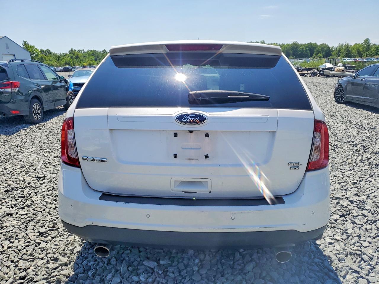 2011 Ford Edge Sel White vin: 2FMDK4JC2BBA75100