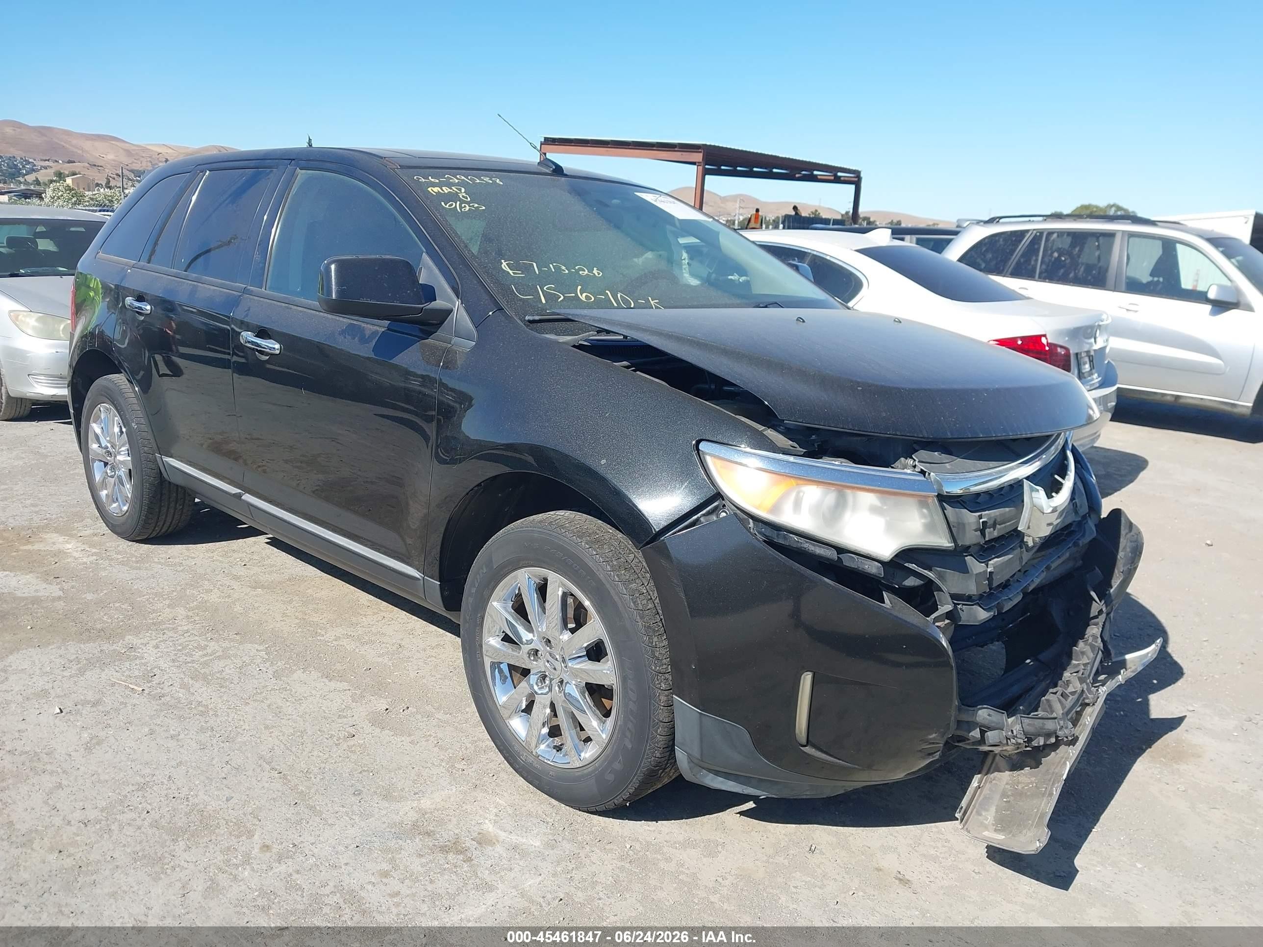 2011 Ford Edge Sel Black vin: 2FMDK4JC2BBA79406
