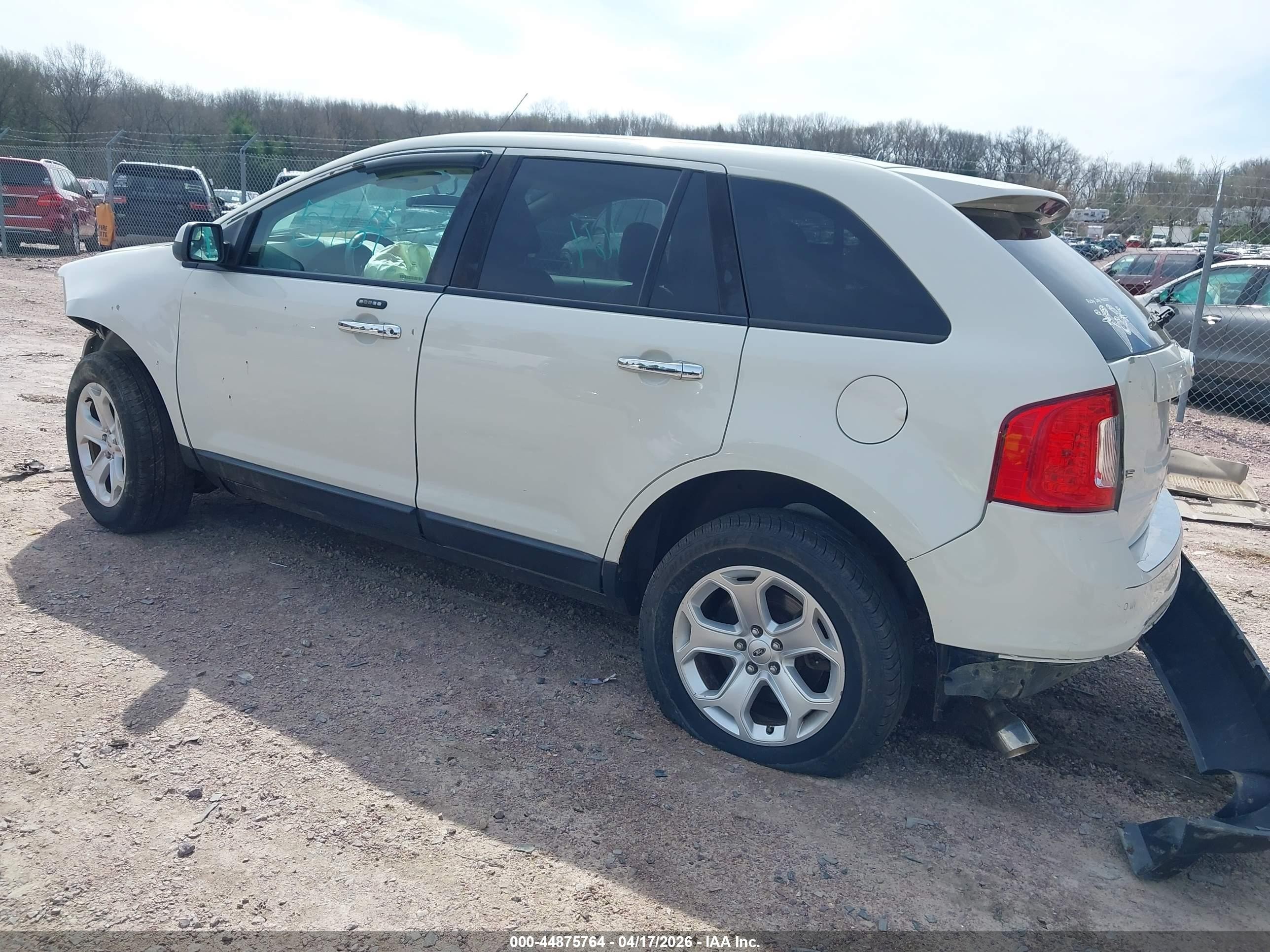 2011 Ford Edge Sel White vin: 2FMDK4JC2BBA90938