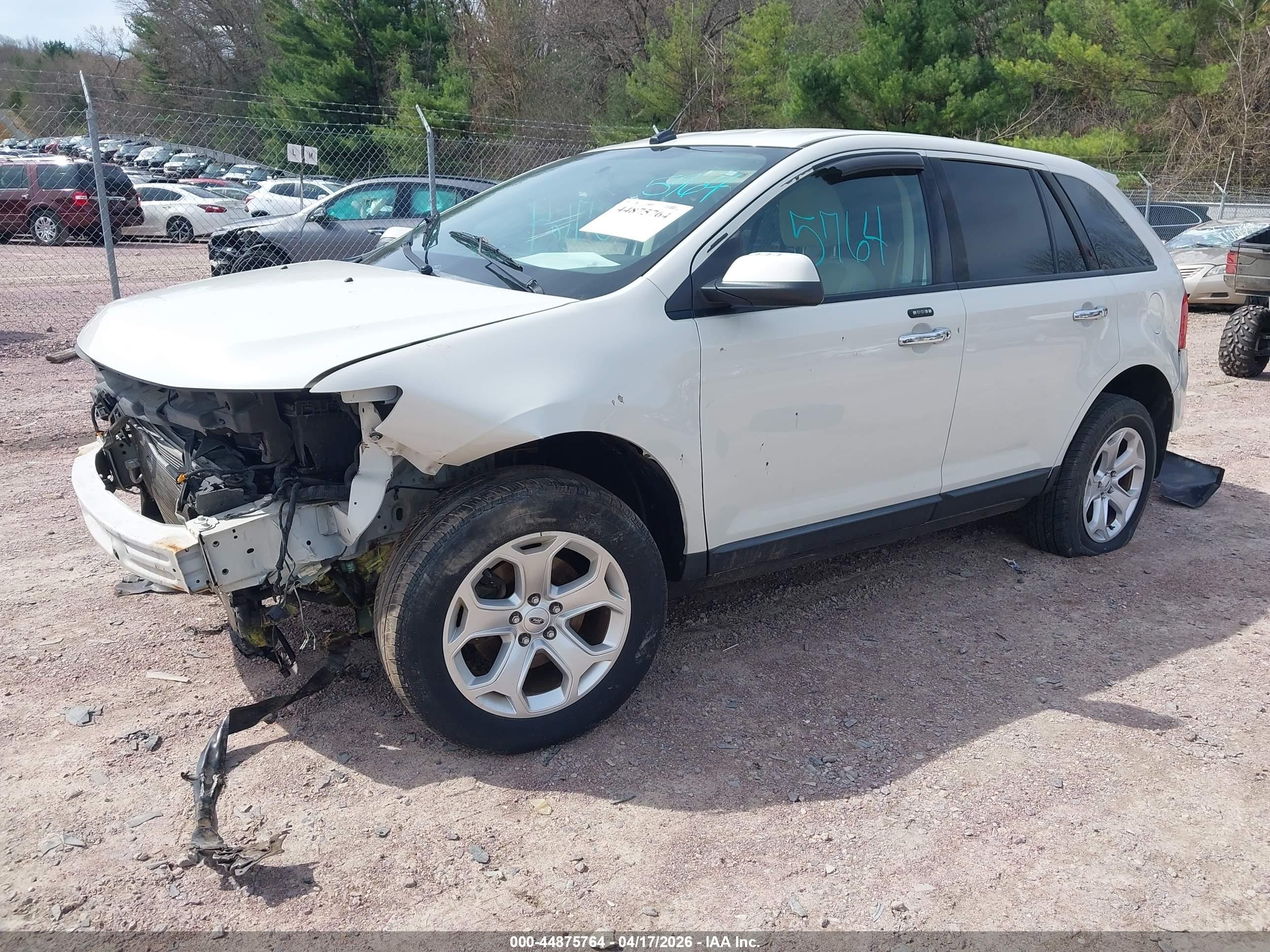 2011 Ford Edge Sel White vin: 2FMDK4JC2BBA90938