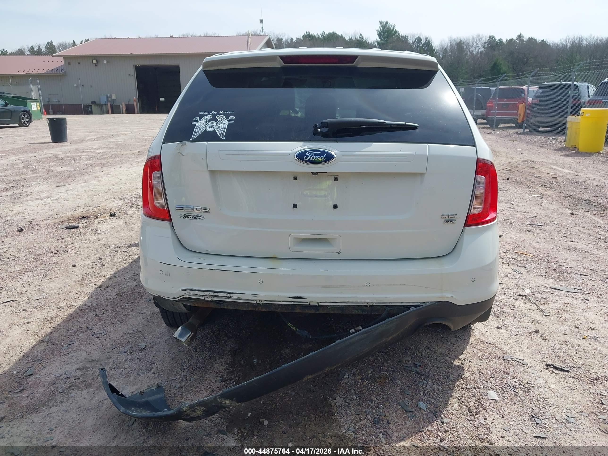 2011 Ford Edge Sel White vin: 2FMDK4JC2BBA90938