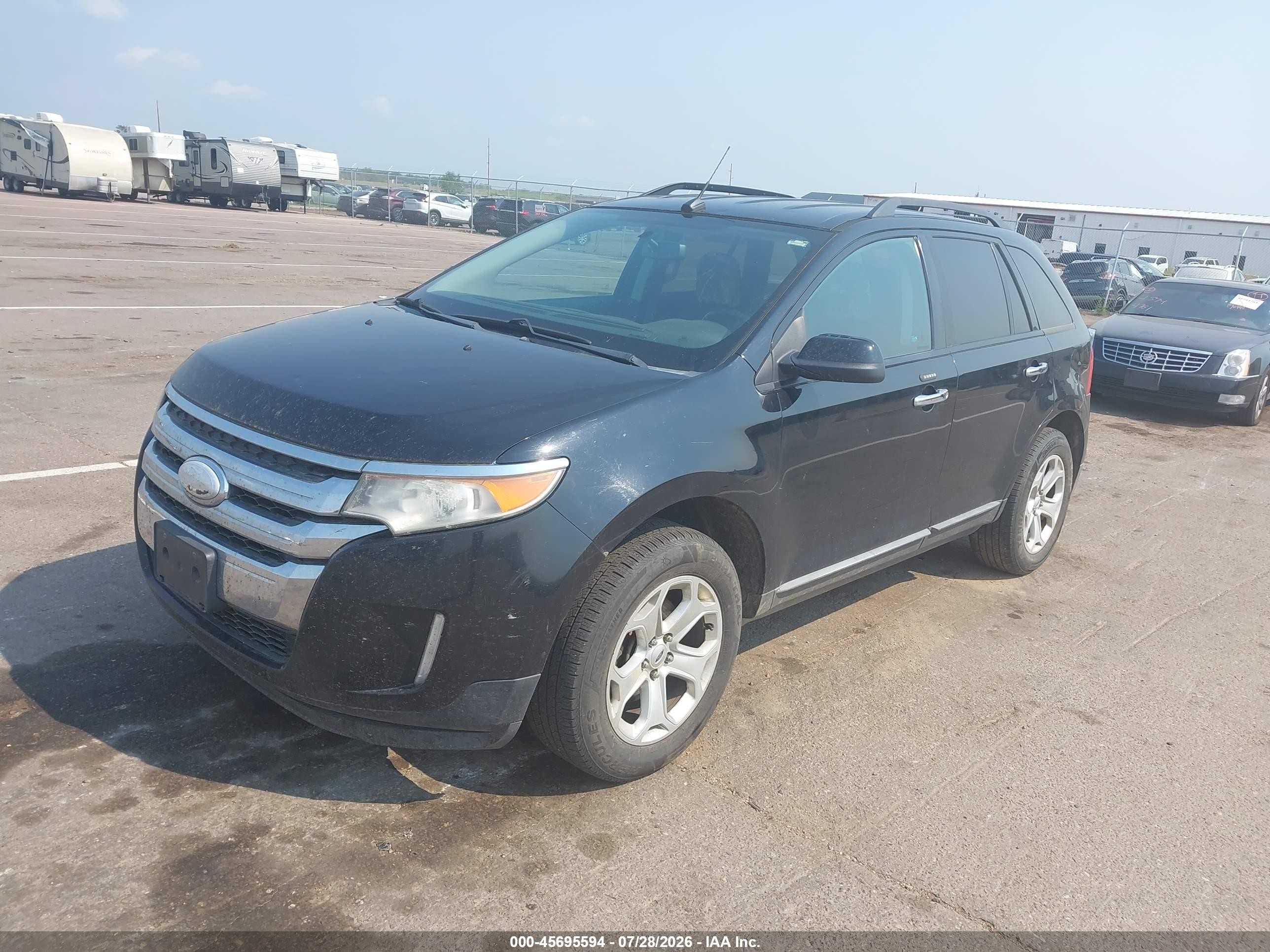 2011 Ford Edge Sel Black vin: 2FMDK4JC2BBB50894