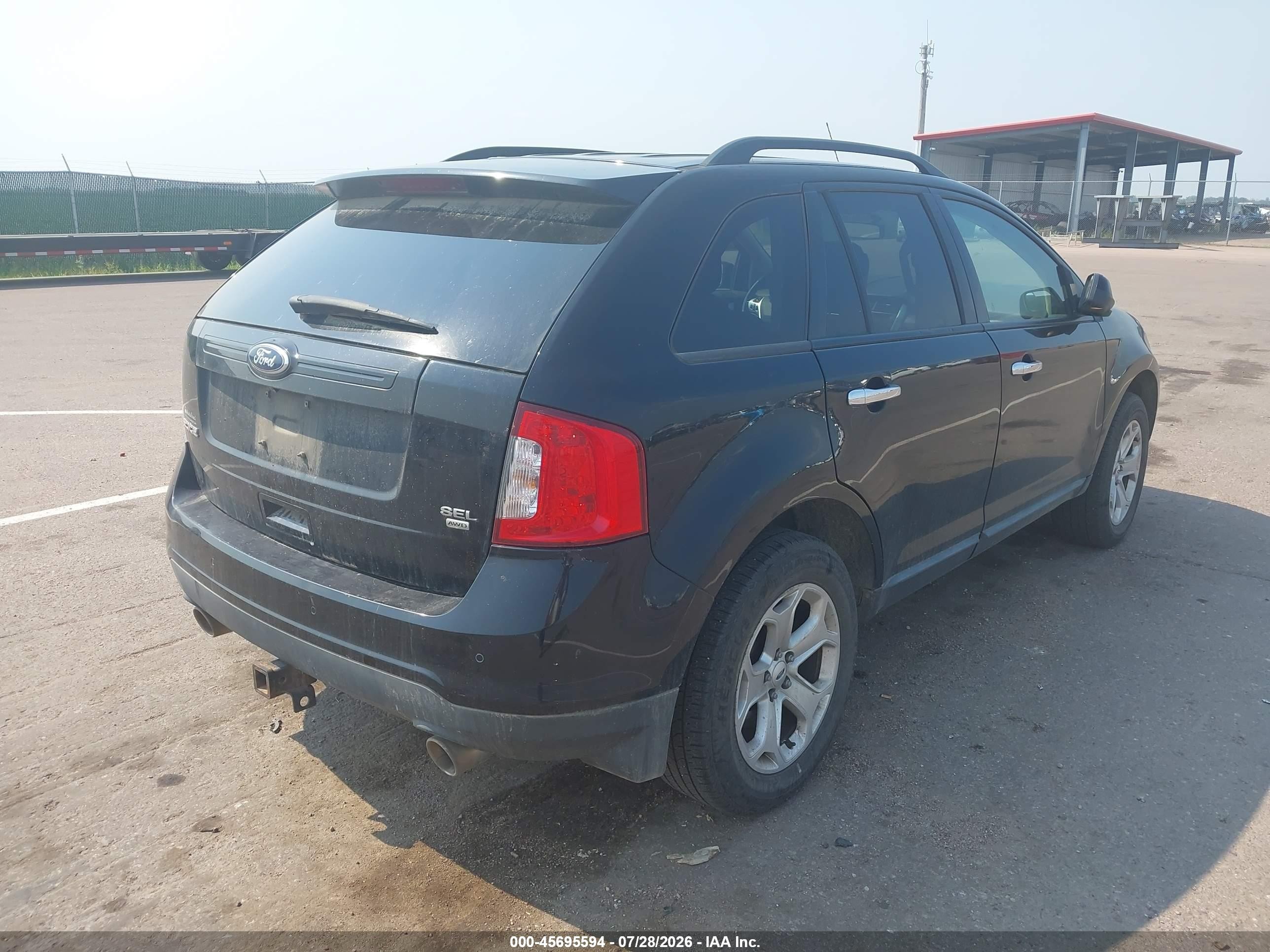 2011 Ford Edge Sel Black vin: 2FMDK4JC2BBB50894