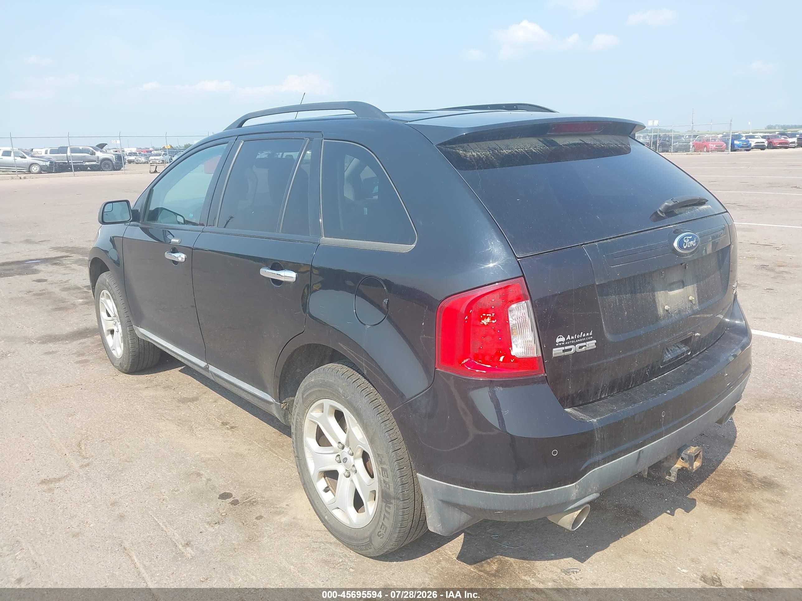 2011 Ford Edge Sel Black vin: 2FMDK4JC2BBB50894