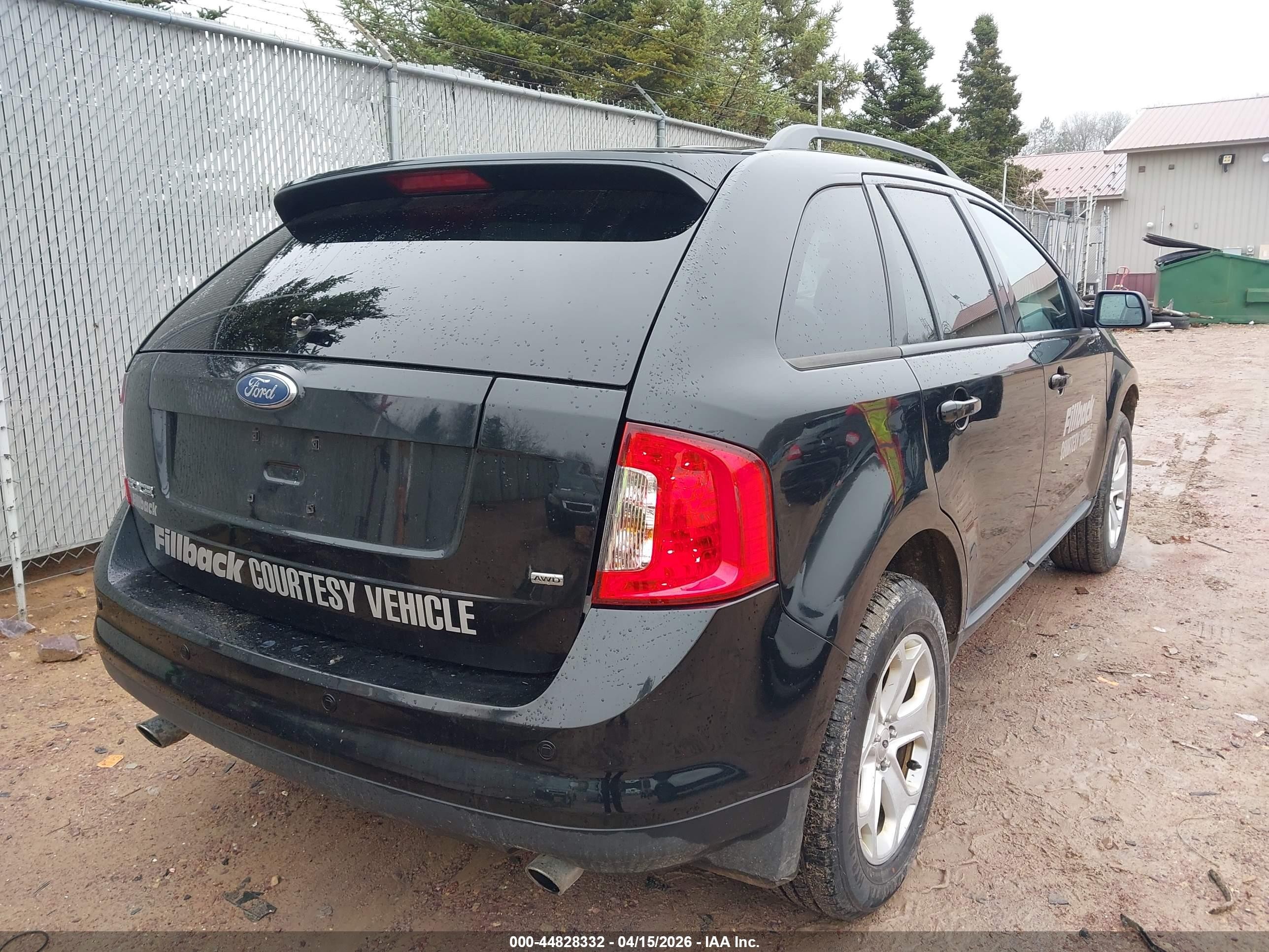 2013 Ford Edge Sel Черный vin: 2FMDK4JC2DBA49048