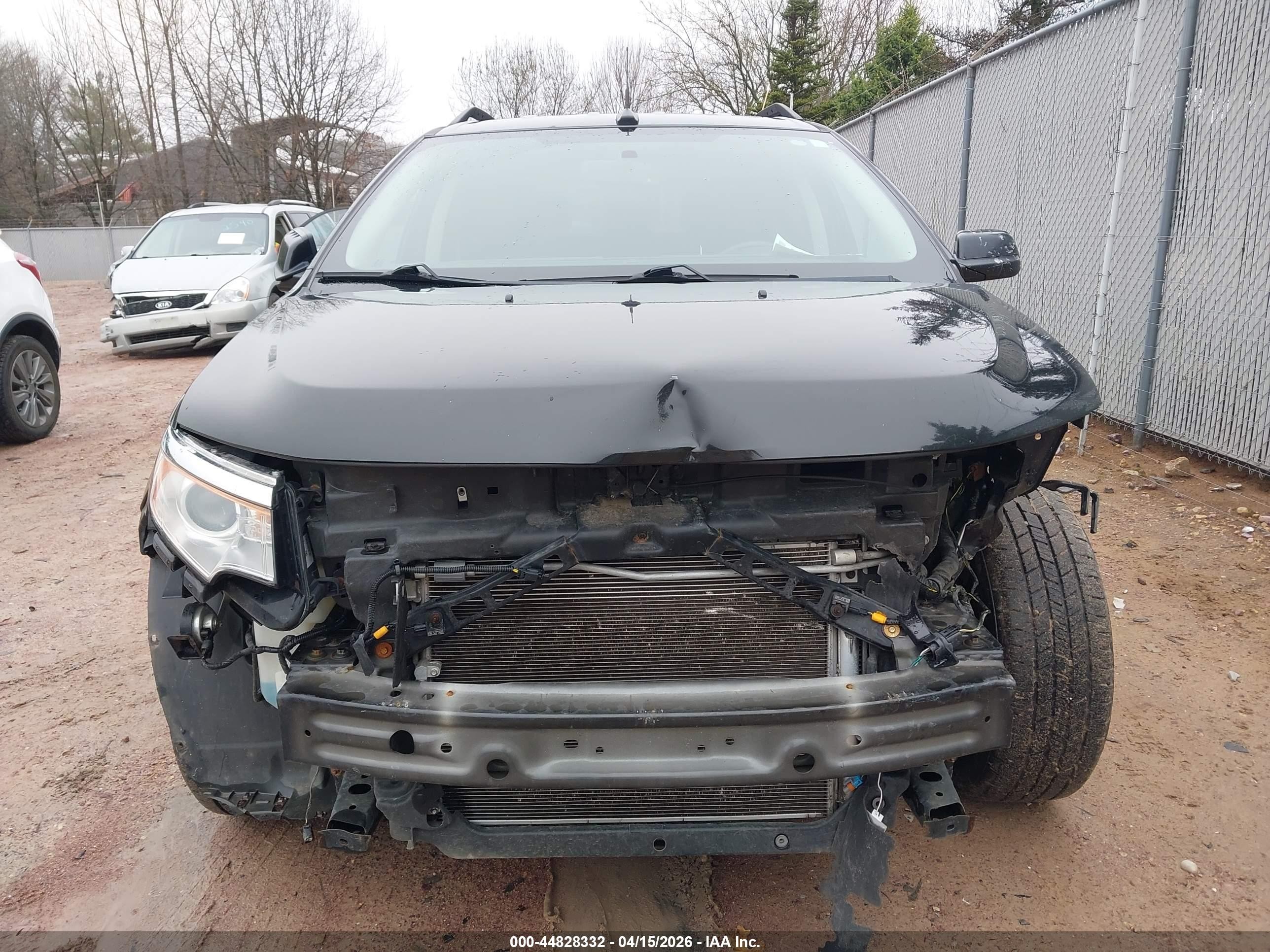2013 Ford Edge Sel Черный vin: 2FMDK4JC2DBA49048