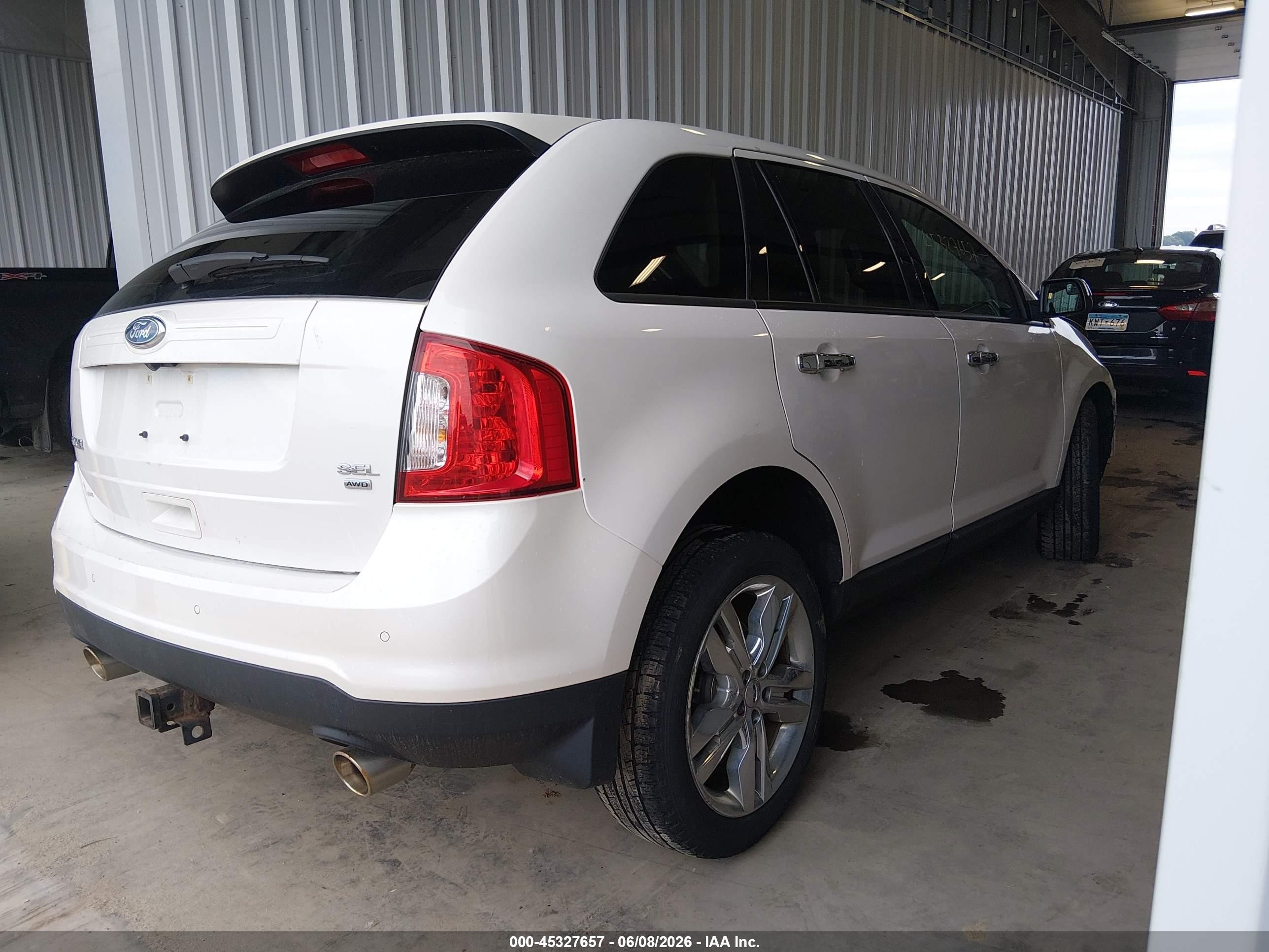 2013 Ford Edge Sel Белый vin: 2FMDK4JC2DBB18398