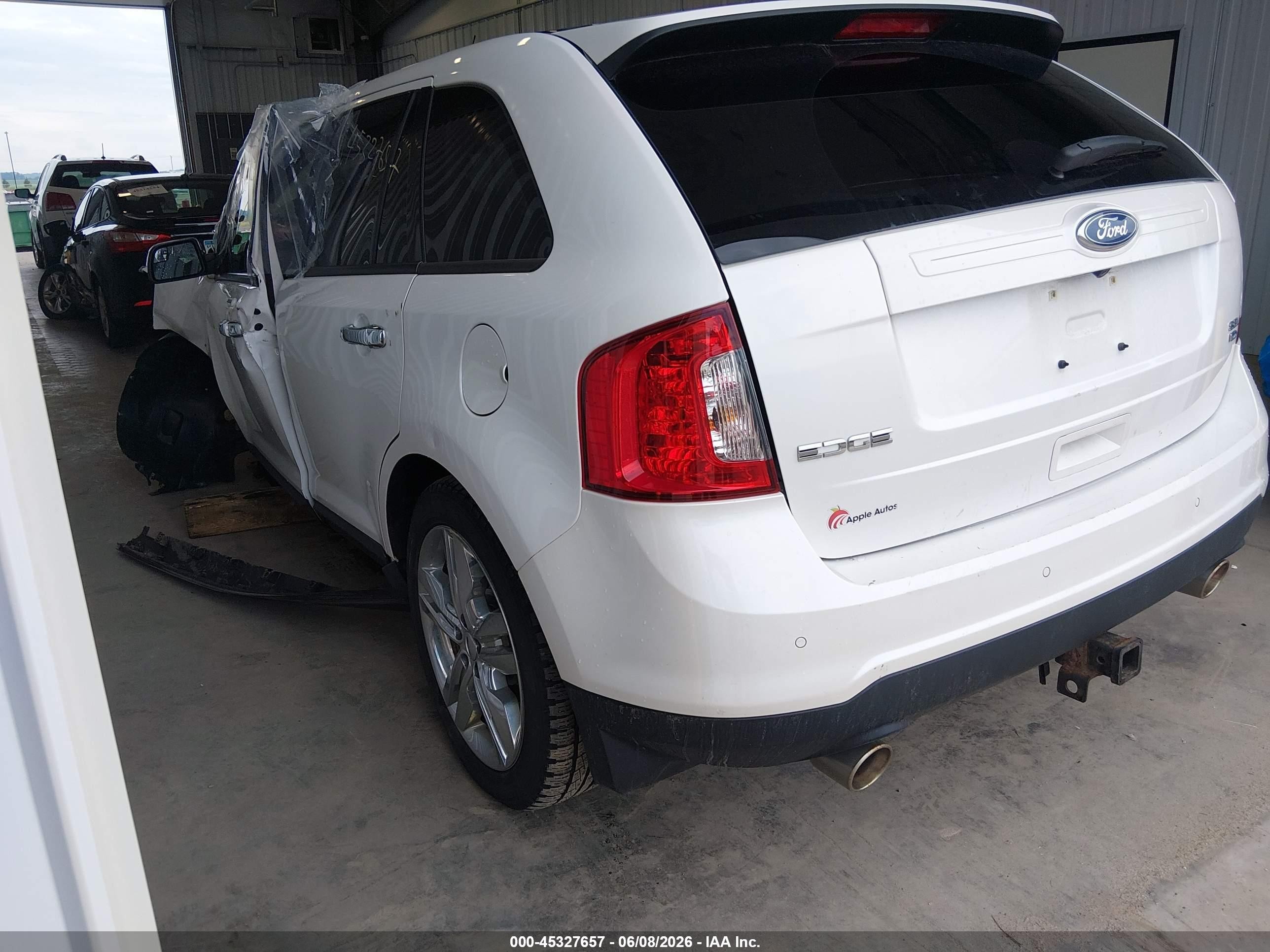 2013 Ford Edge Sel Белый vin: 2FMDK4JC2DBB18398