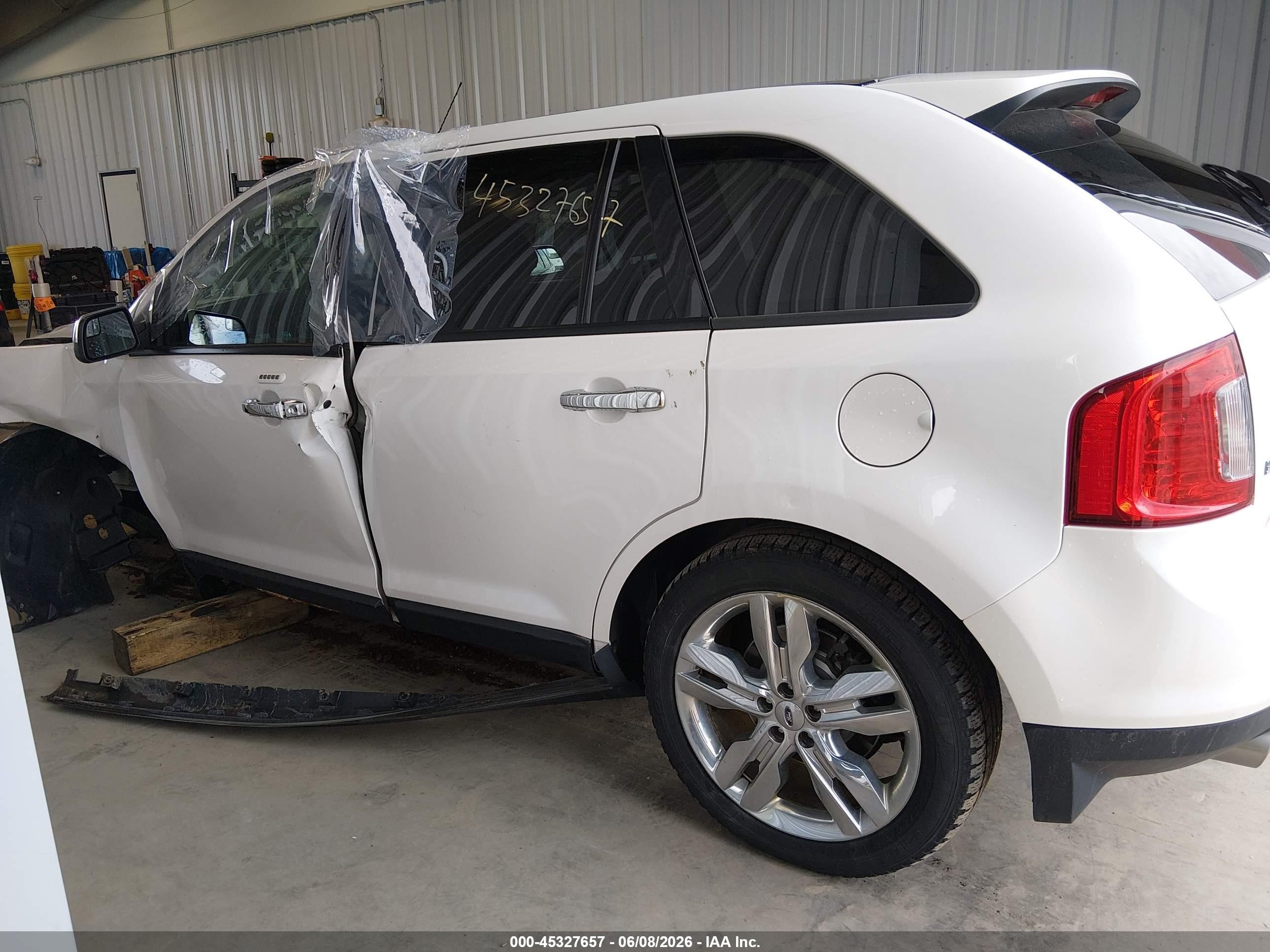 2013 Ford Edge Sel Белый vin: 2FMDK4JC2DBB18398