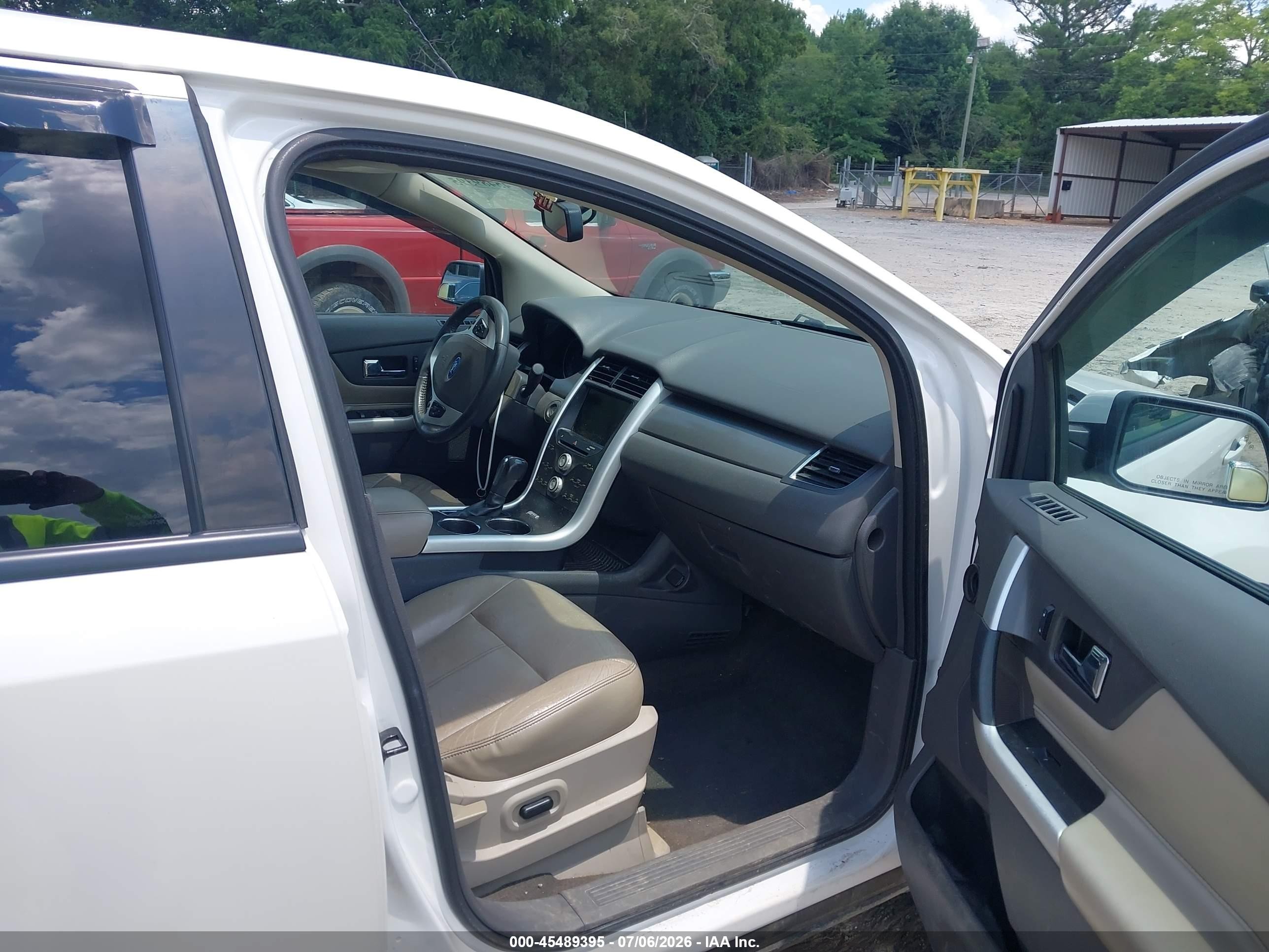 2013 Ford Edge Sel White vin: 2FMDK4JC2DBB34892