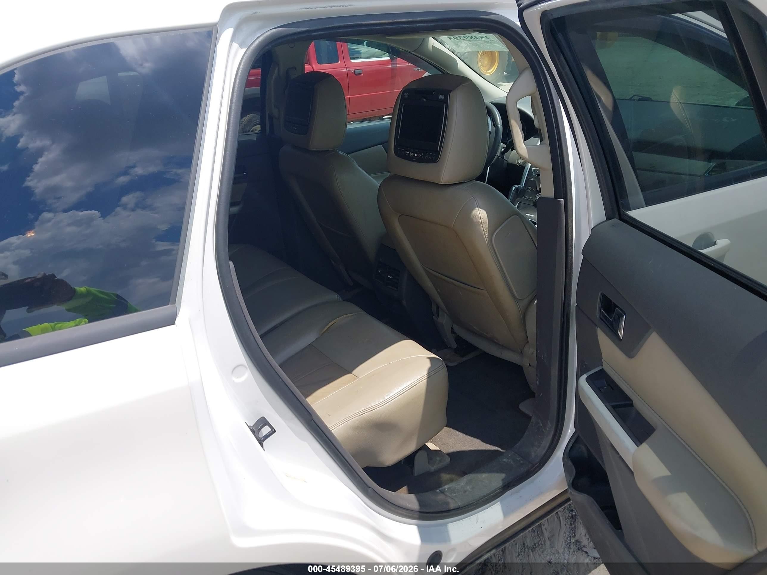 2013 Ford Edge Sel White vin: 2FMDK4JC2DBB34892