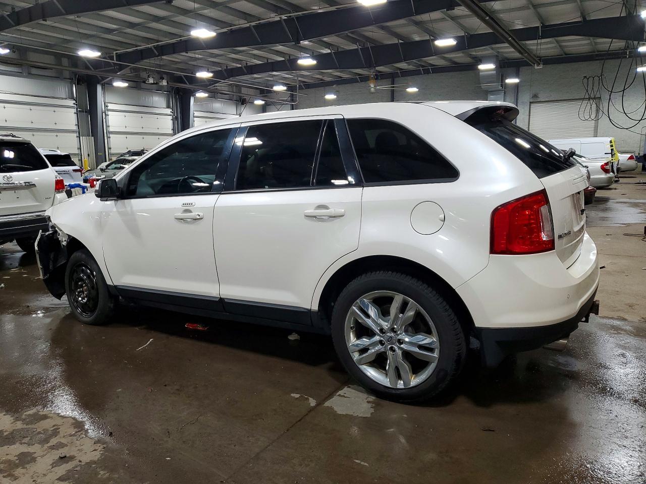 2013 Ford Edge Sel White vin: 2FMDK4JC2DBB44855