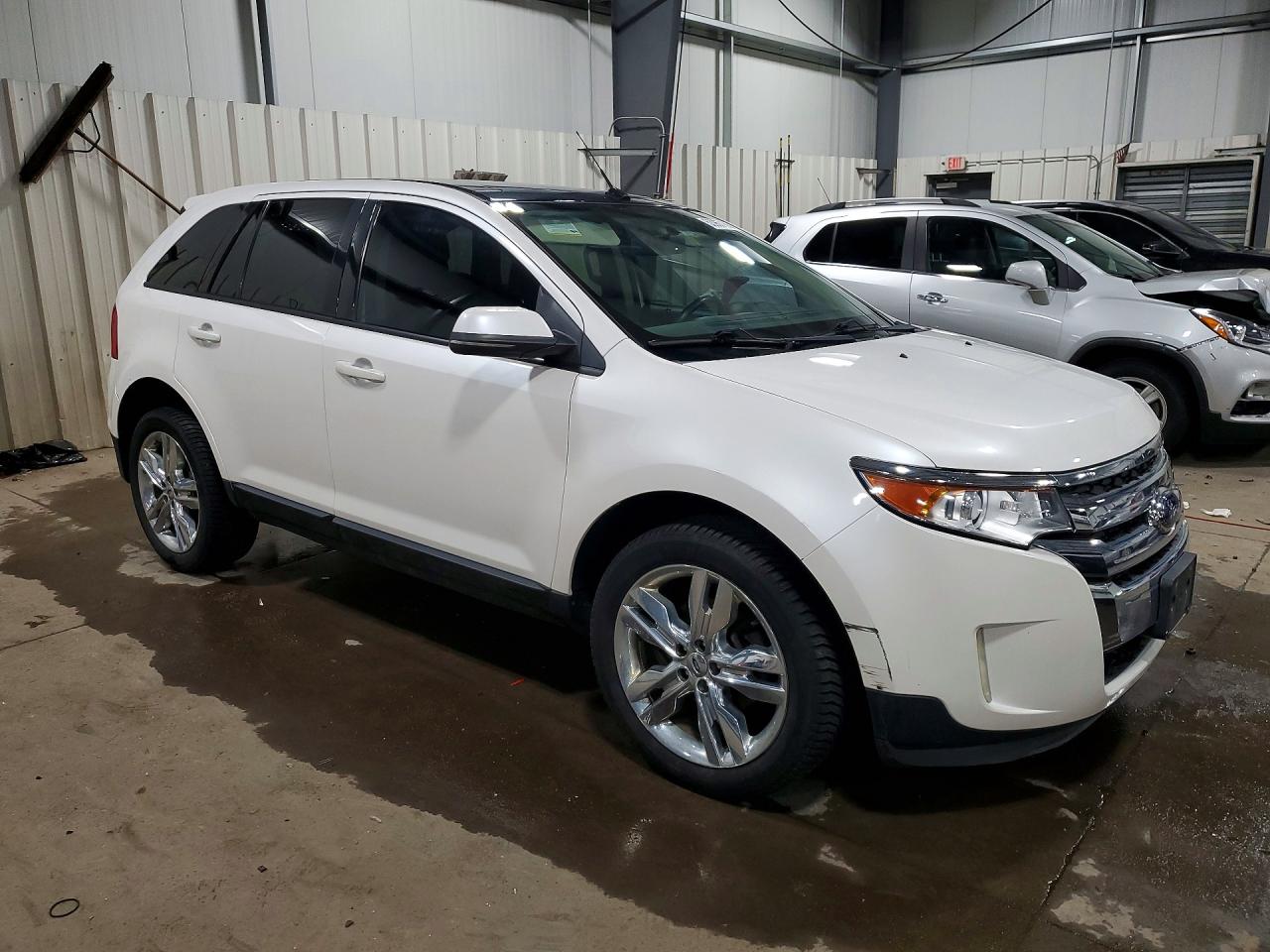 2013 Ford Edge Sel White vin: 2FMDK4JC2DBB44855