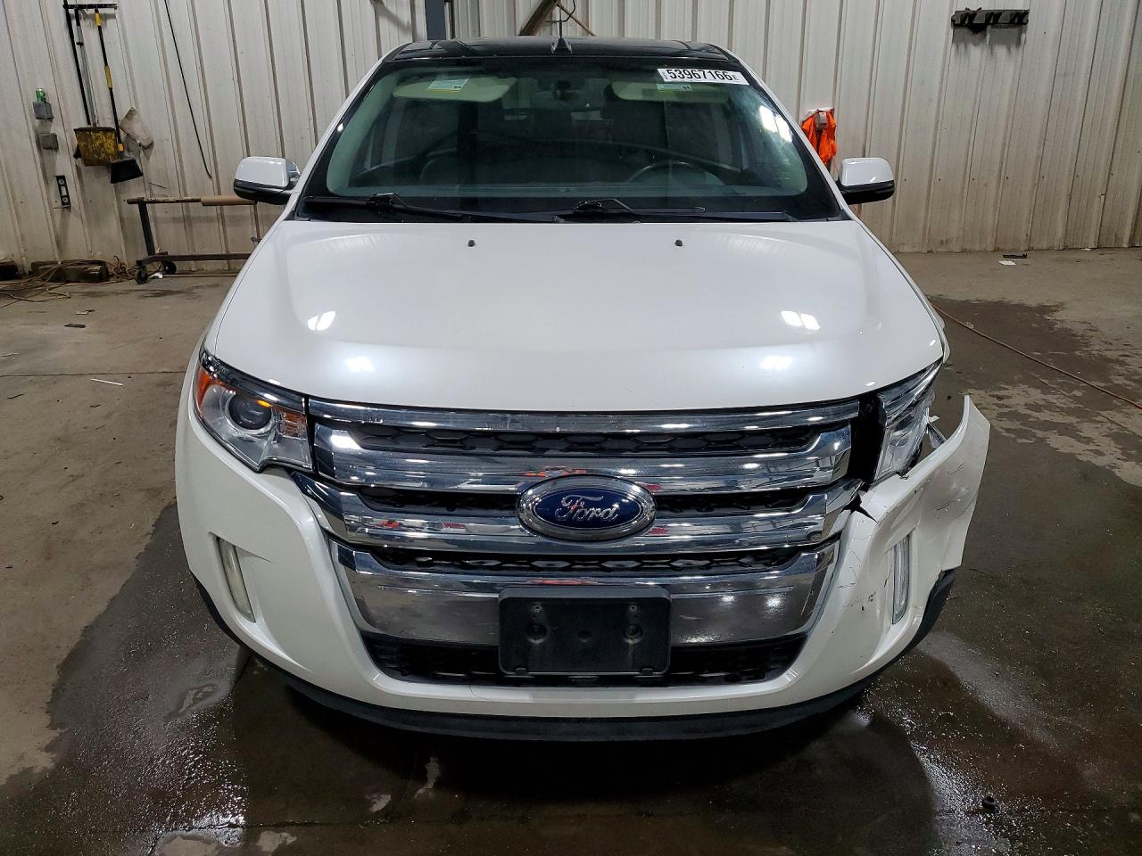 2013 Ford Edge Sel White vin: 2FMDK4JC2DBB44855