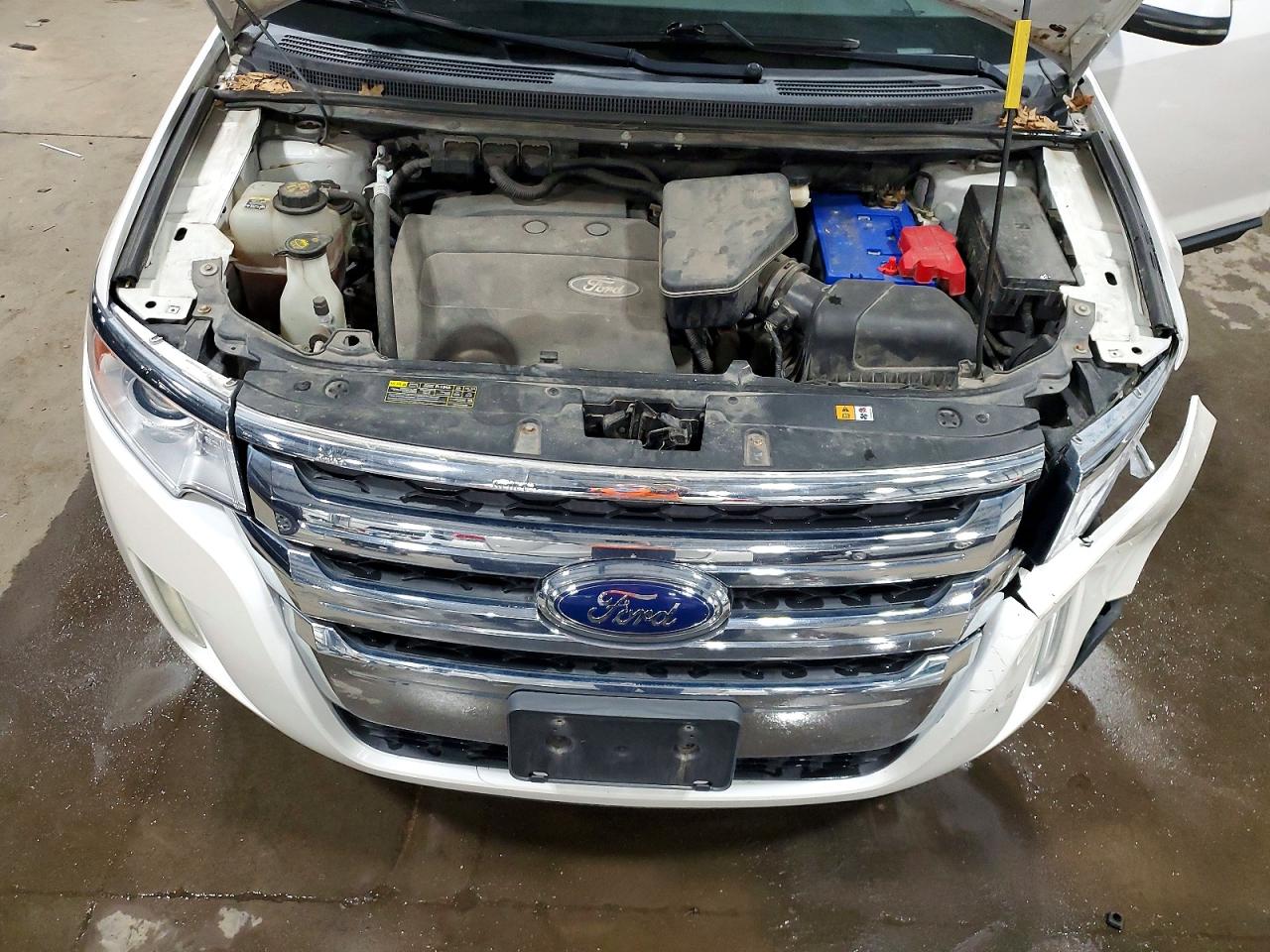 2013 Ford Edge Sel White vin: 2FMDK4JC2DBB44855
