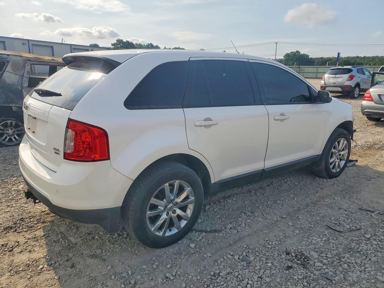 2013 Ford Edge Sel White vin: 2FMDK4JC2DBB56455