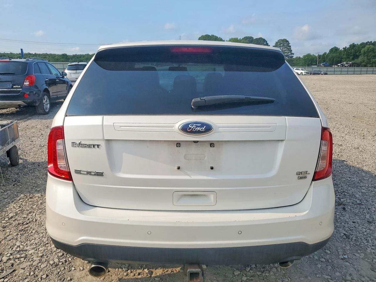2013 Ford Edge Sel White vin: 2FMDK4JC2DBB56455