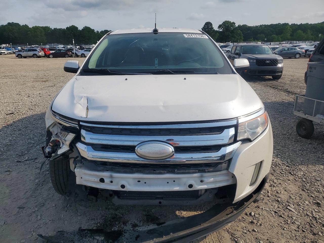 2013 Ford Edge Sel White vin: 2FMDK4JC2DBB56455