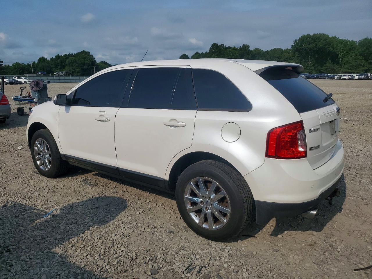2013 Ford Edge Sel White vin: 2FMDK4JC2DBB56455