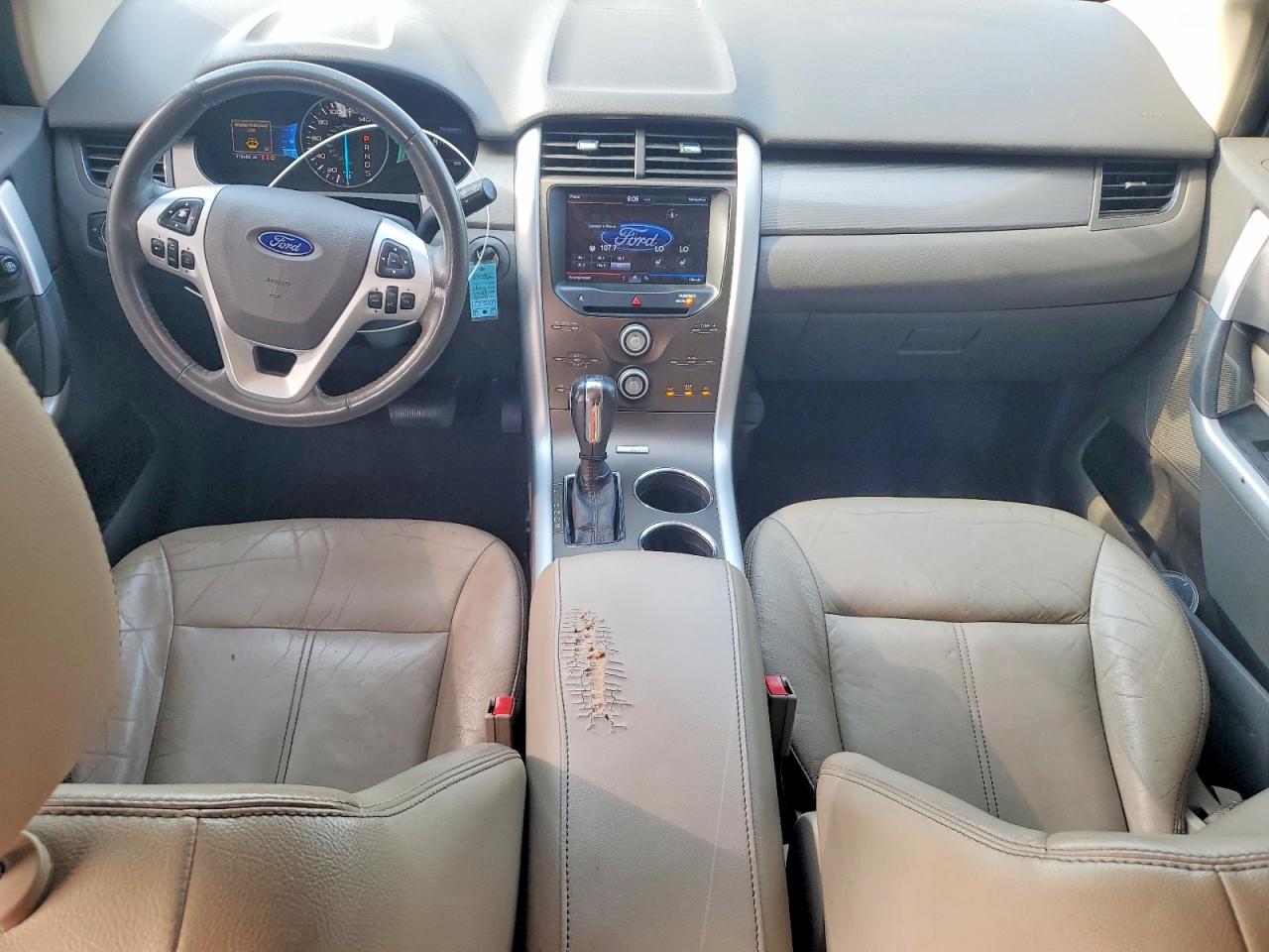 2013 Ford Edge Sel White vin: 2FMDK4JC2DBB56455
