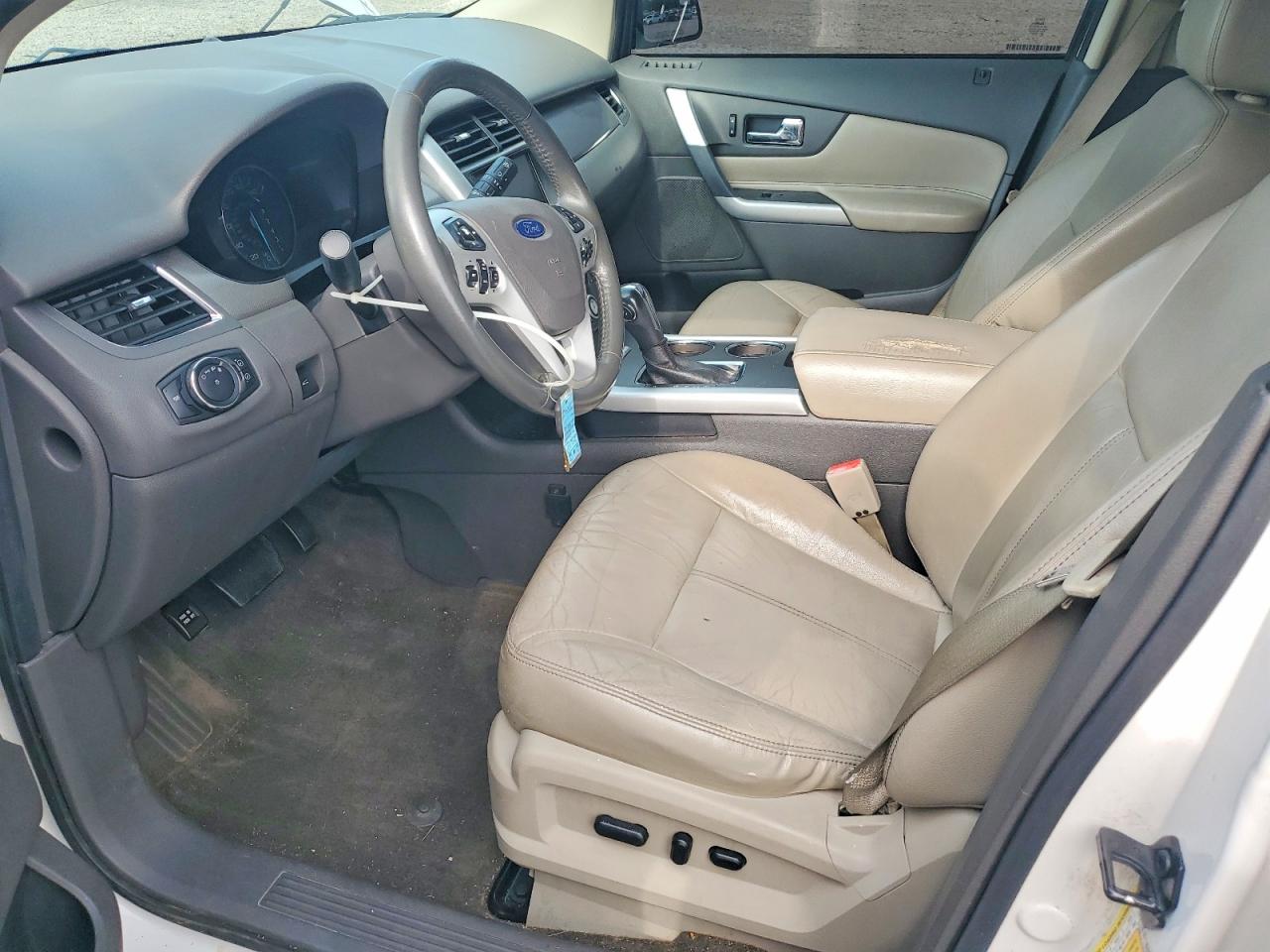 2013 Ford Edge Sel White vin: 2FMDK4JC2DBB56455