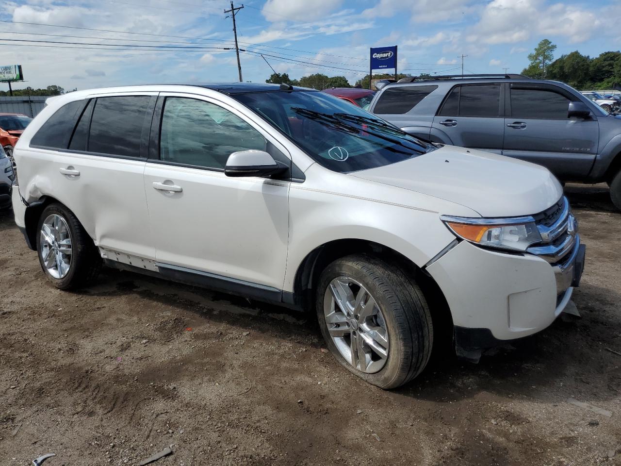 2013 Ford Edge Sel White vin: 2FMDK4JC2DBB85440