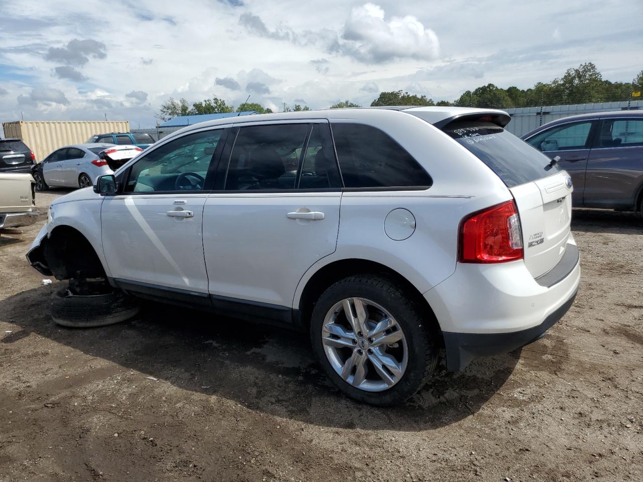 2013 Ford Edge Sel White vin: 2FMDK4JC2DBB85440