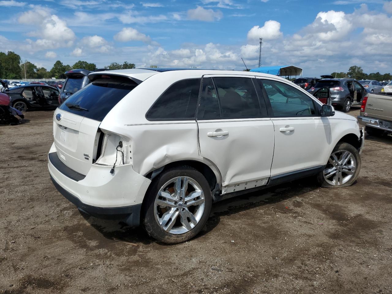2013 Ford Edge Sel White vin: 2FMDK4JC2DBB85440