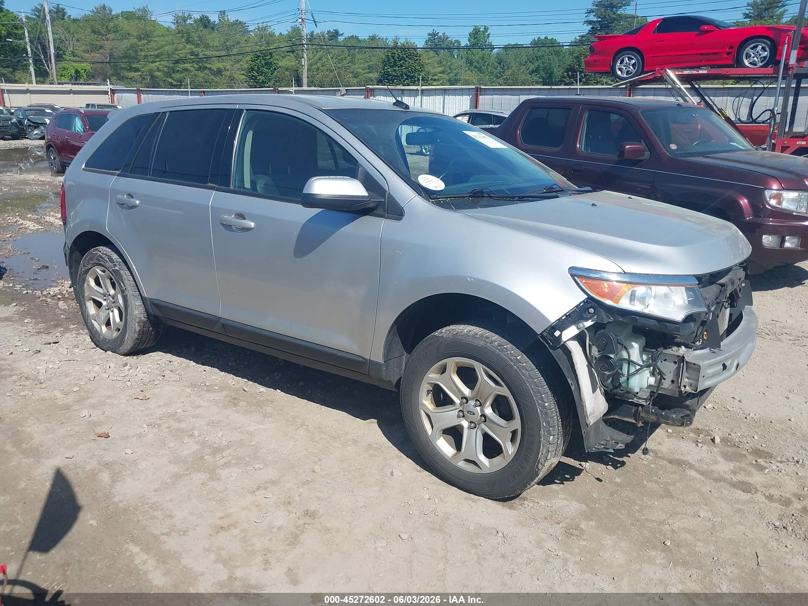 2013 Ford Edge Sel Silver vin: 2FMDK4JC2DBE35792