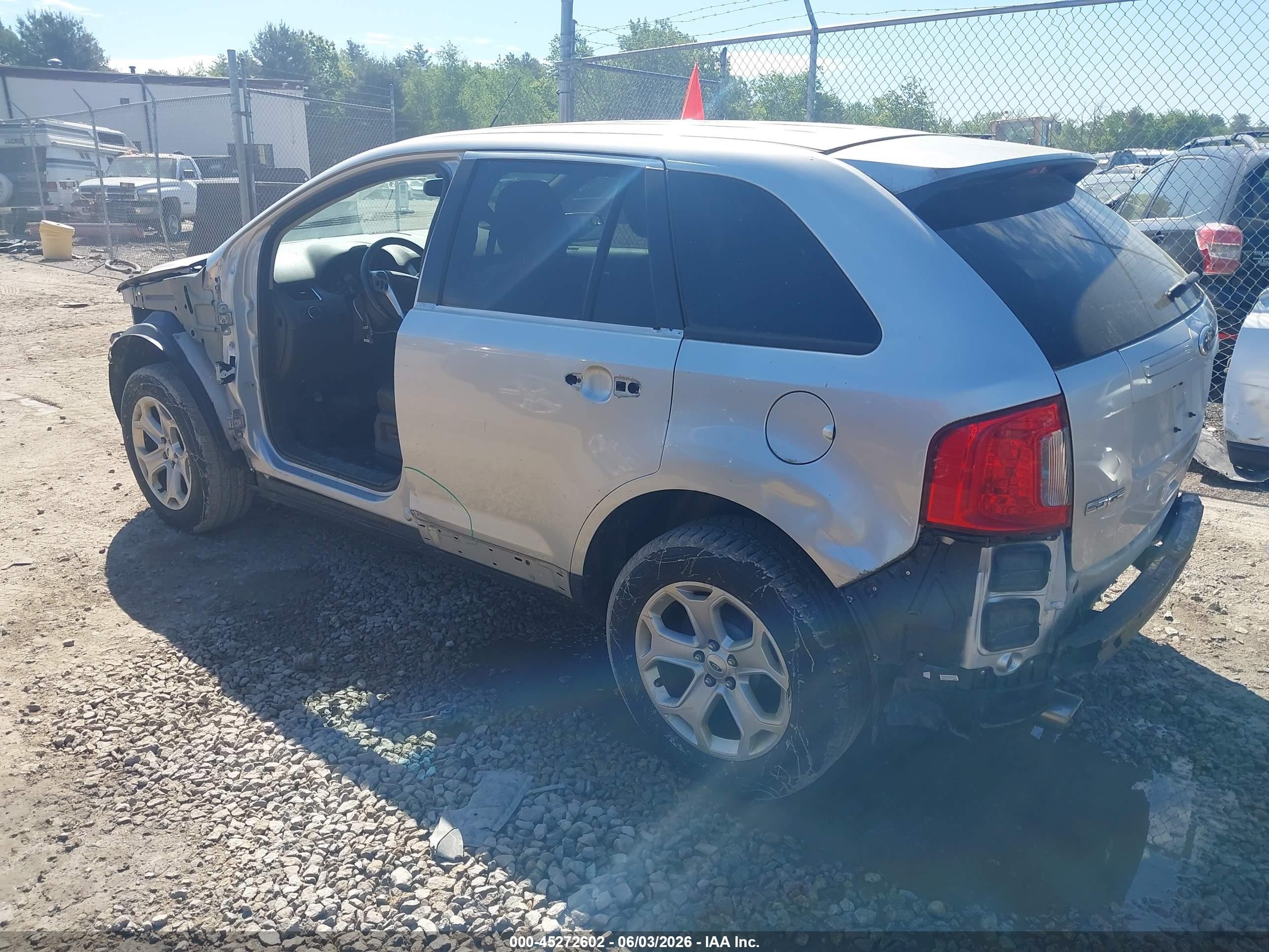2013 Ford Edge Sel Silver vin: 2FMDK4JC2DBE35792