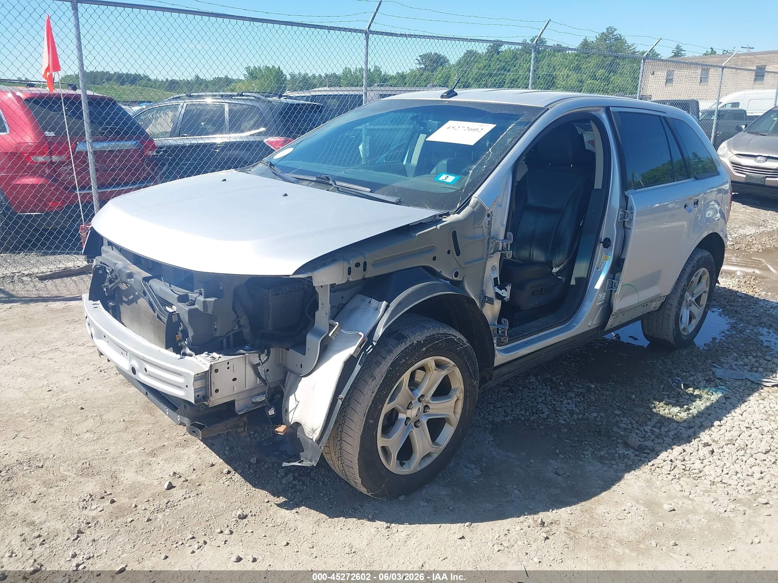 2013 Ford Edge Sel Silver vin: 2FMDK4JC2DBE35792