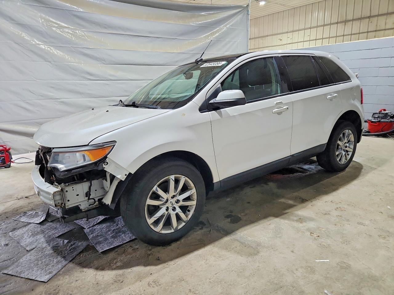 2014 Ford Edge Sel White vin: 2FMDK4JC2EBA00840