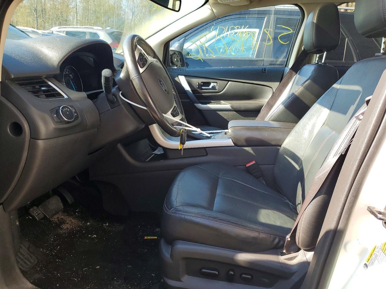 2014 Ford Edge Sel White vin: 2FMDK4JC2EBA00840