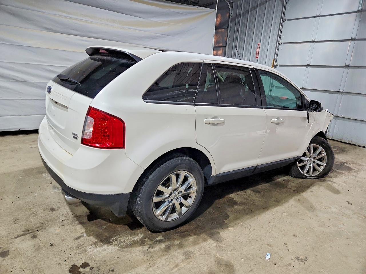 2014 Ford Edge Sel White vin: 2FMDK4JC2EBA00840