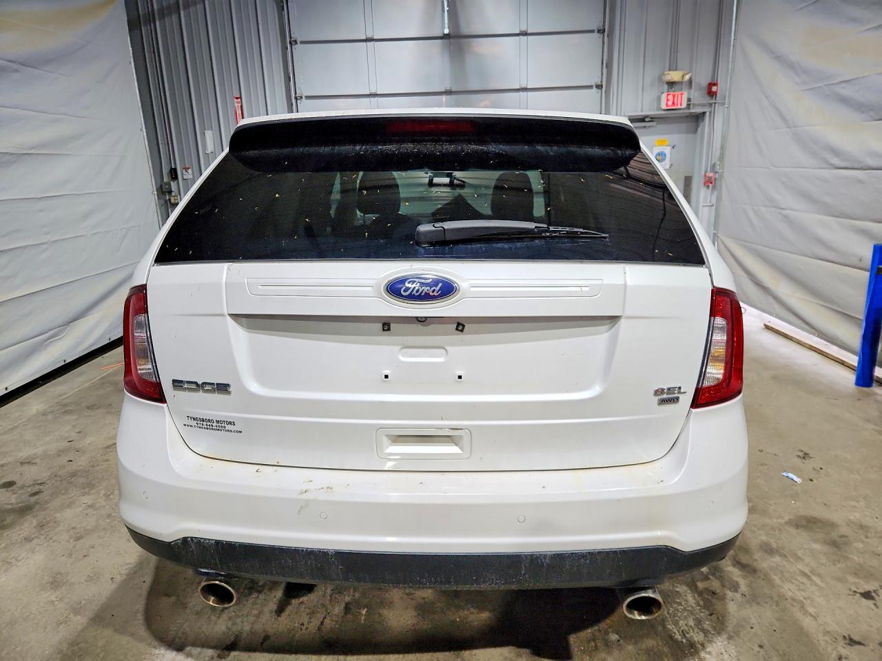 2014 Ford Edge Sel White vin: 2FMDK4JC2EBA00840