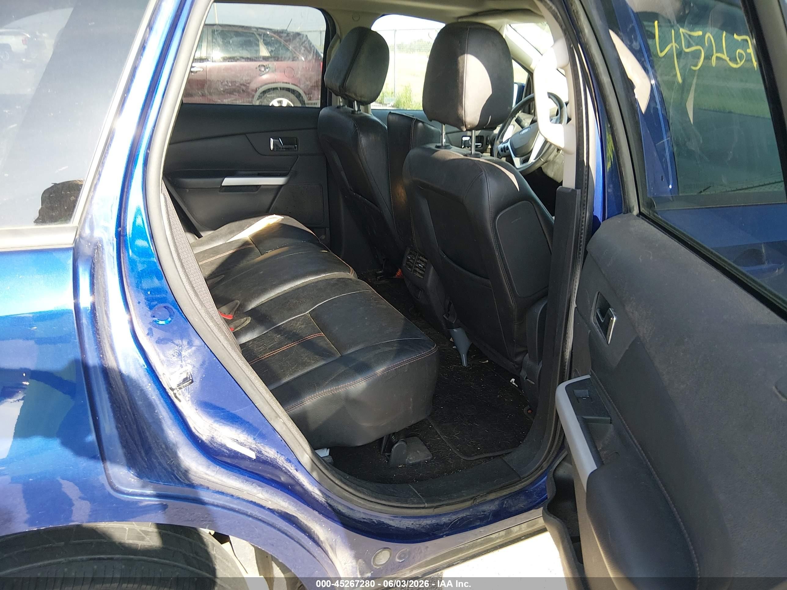 2014 Ford Edge Sel Blue vin: 2FMDK4JC2EBA03527