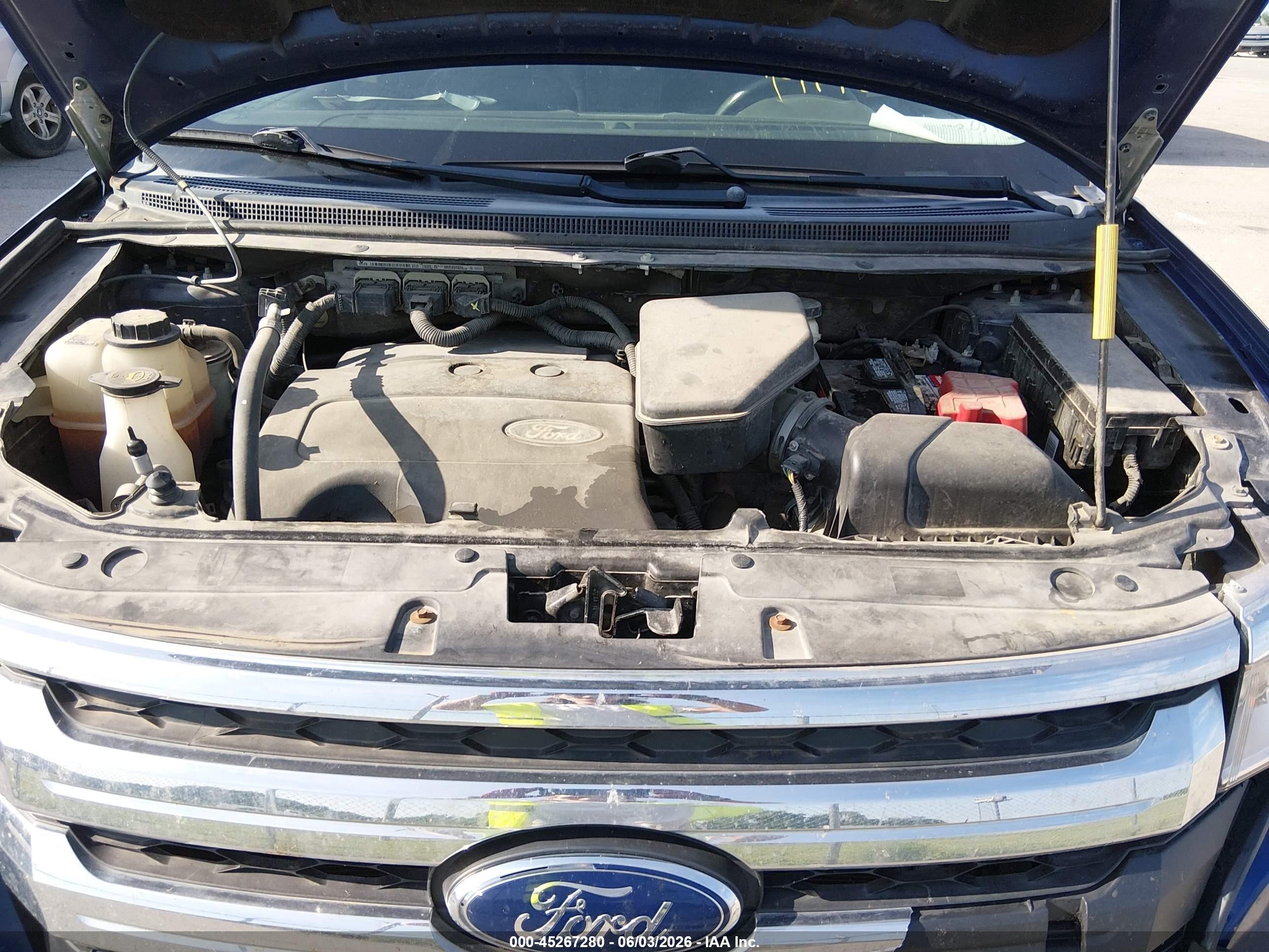 2014 Ford Edge Sel Blue vin: 2FMDK4JC2EBA03527