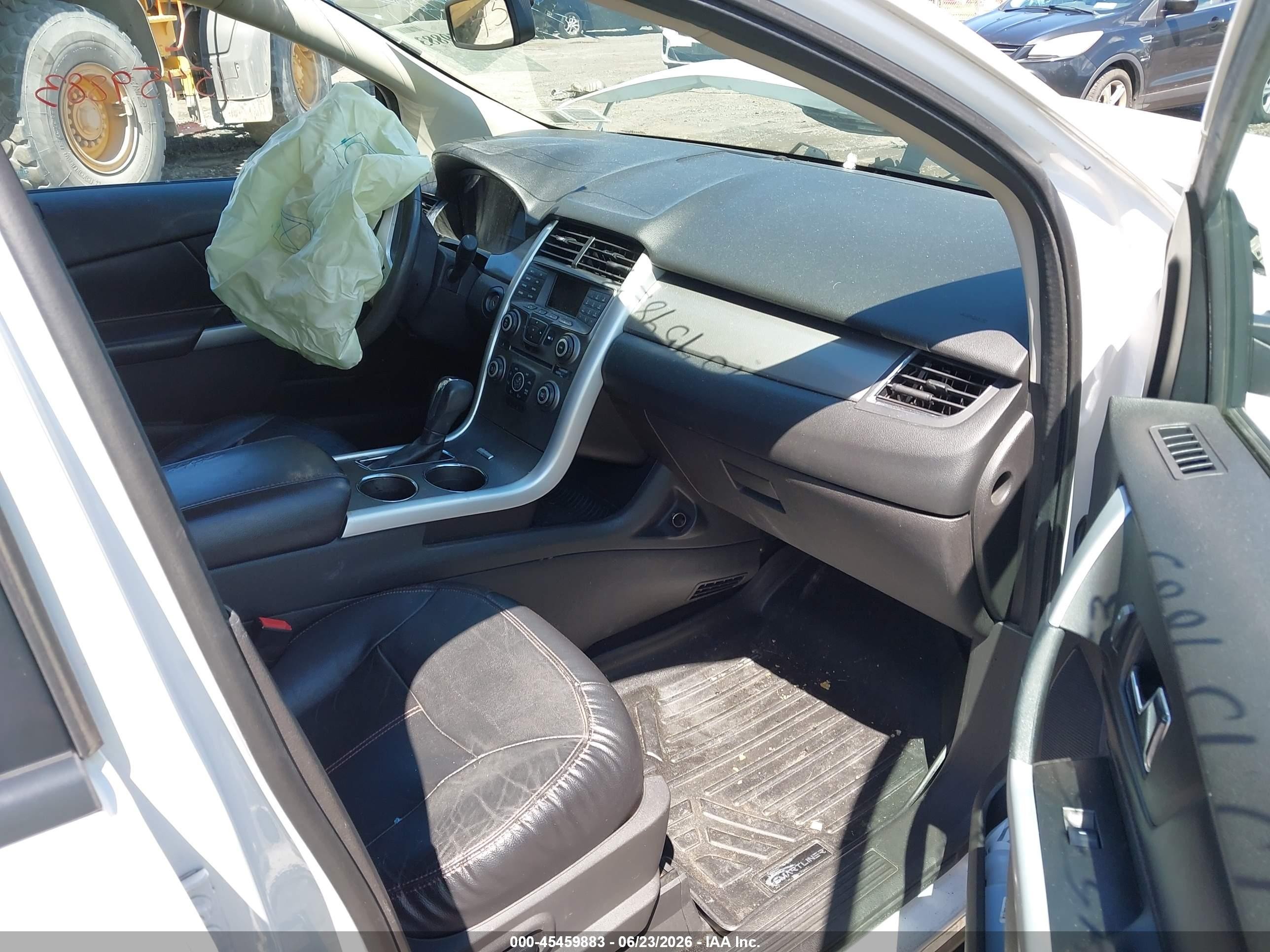 2014 Ford Edge Sel White vin: 2FMDK4JC2EBA22465