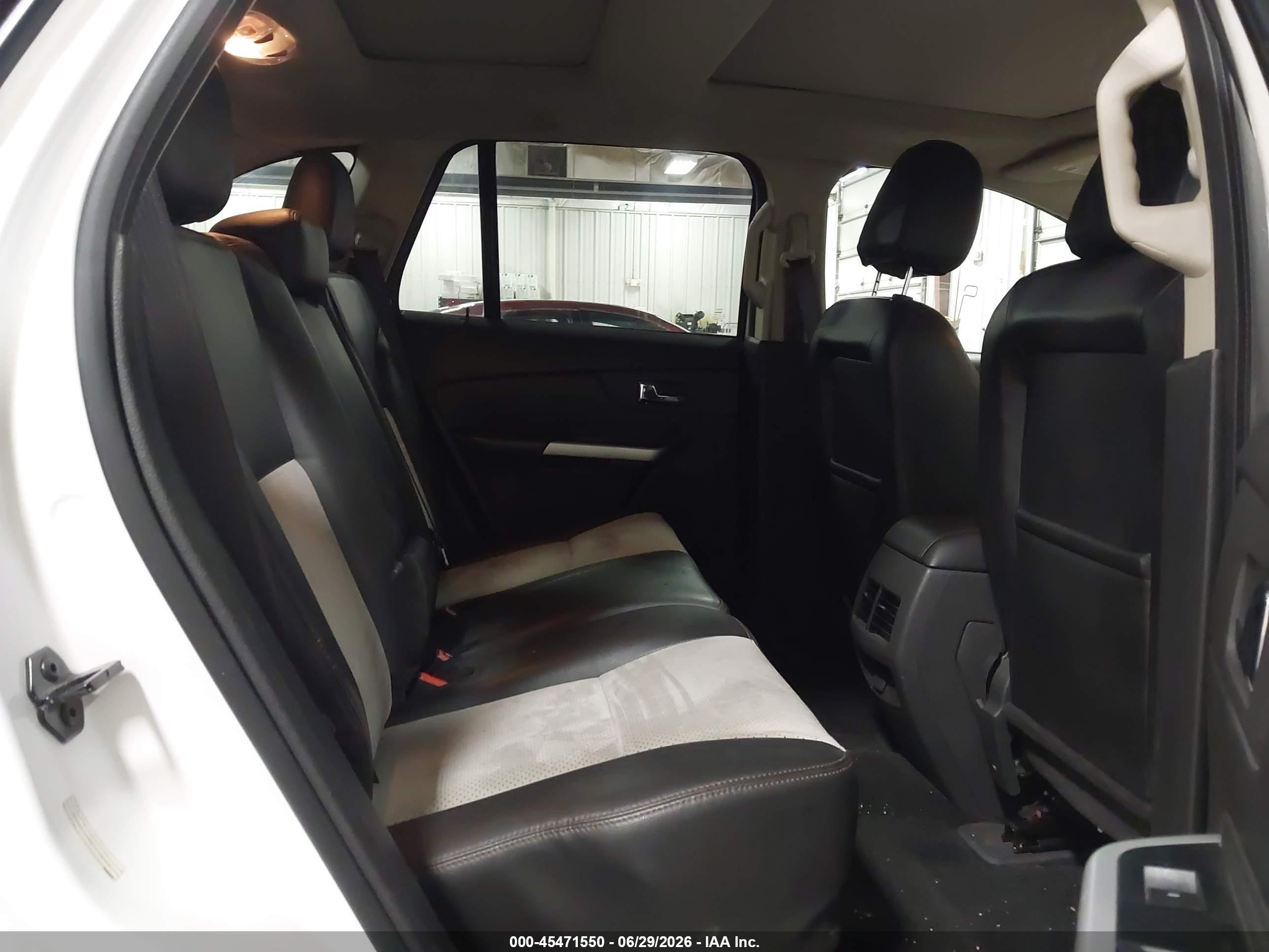 2014 Ford Edge Sel White vin: 2FMDK4JC2EBA23647