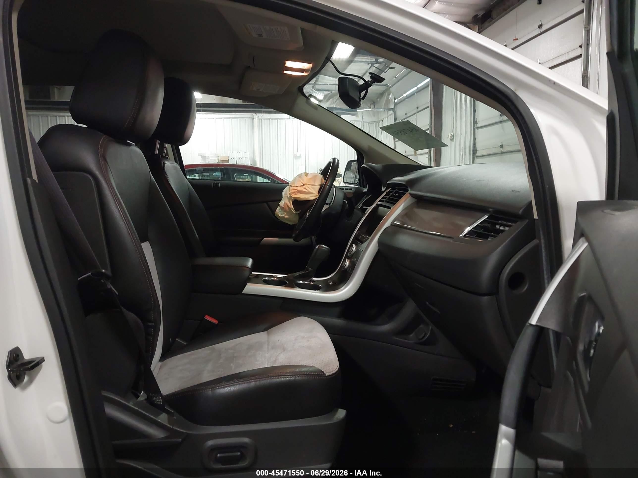 2014 Ford Edge Sel White vin: 2FMDK4JC2EBA23647