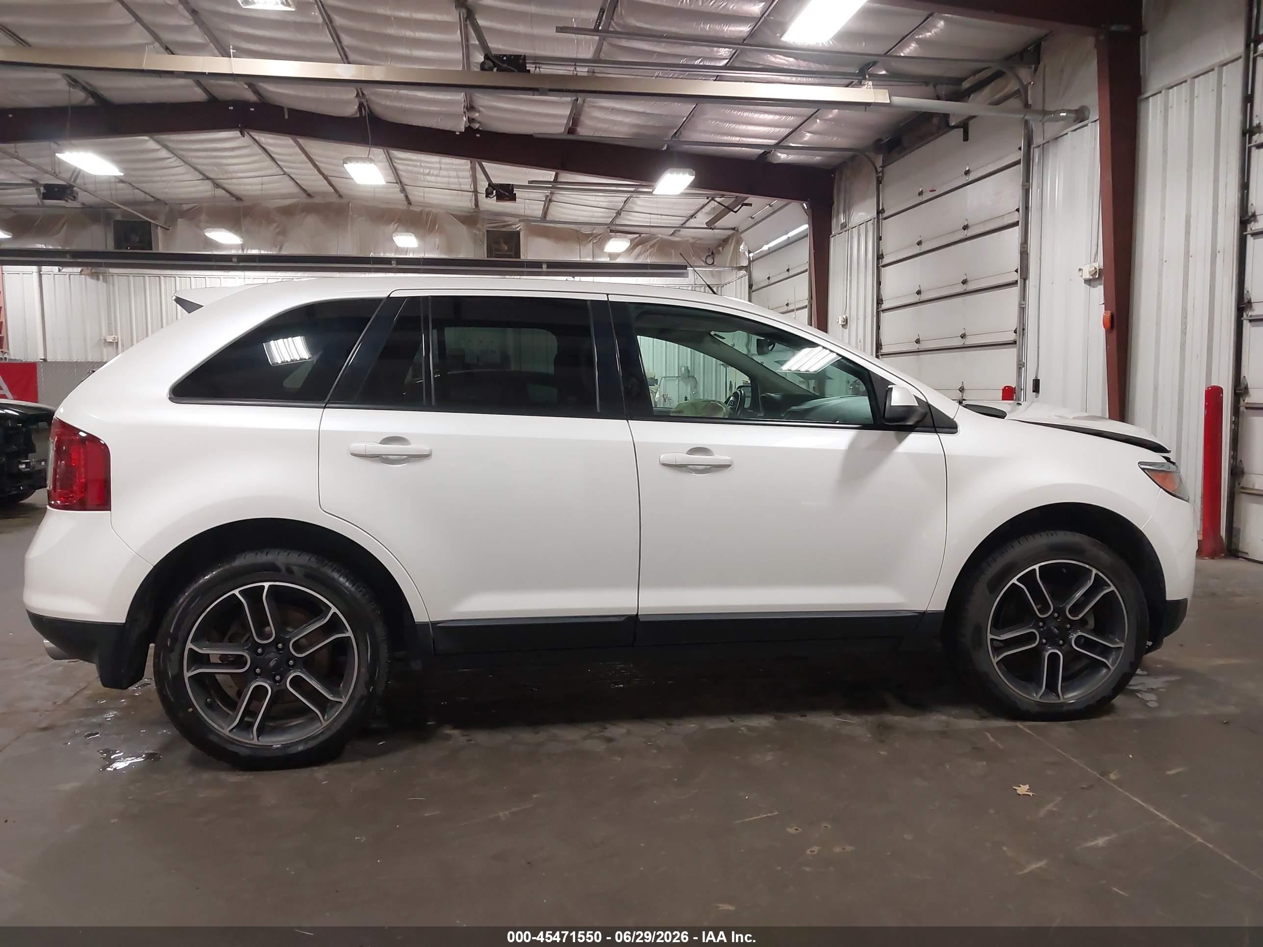 2014 Ford Edge Sel White vin: 2FMDK4JC2EBA23647
