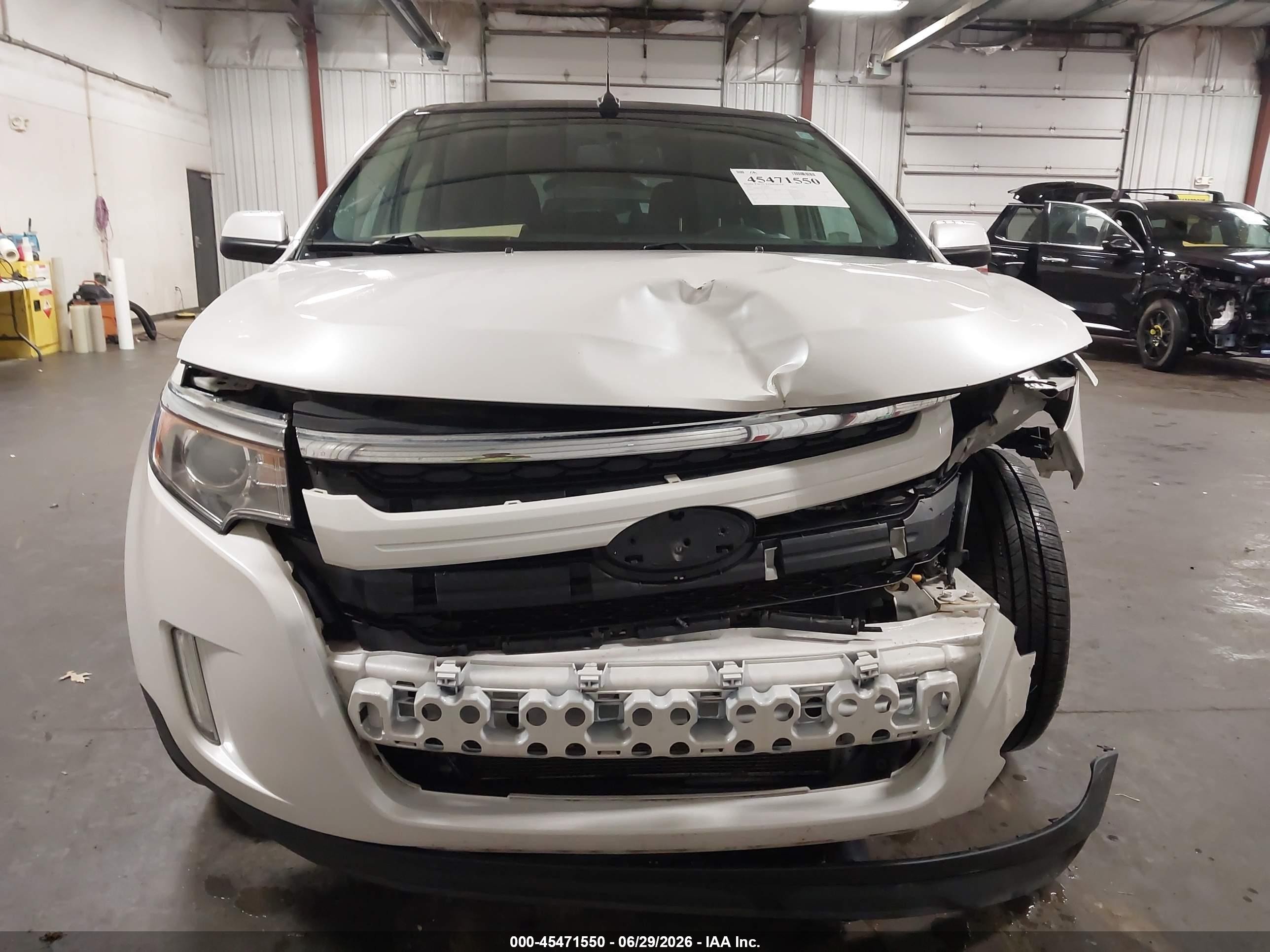 2014 Ford Edge Sel White vin: 2FMDK4JC2EBA23647