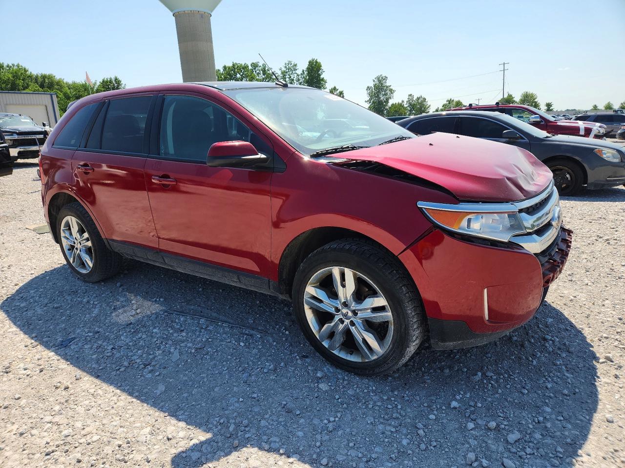 2014 Ford Edge Sel Burgundy vin: 2FMDK4JC2EBA35216