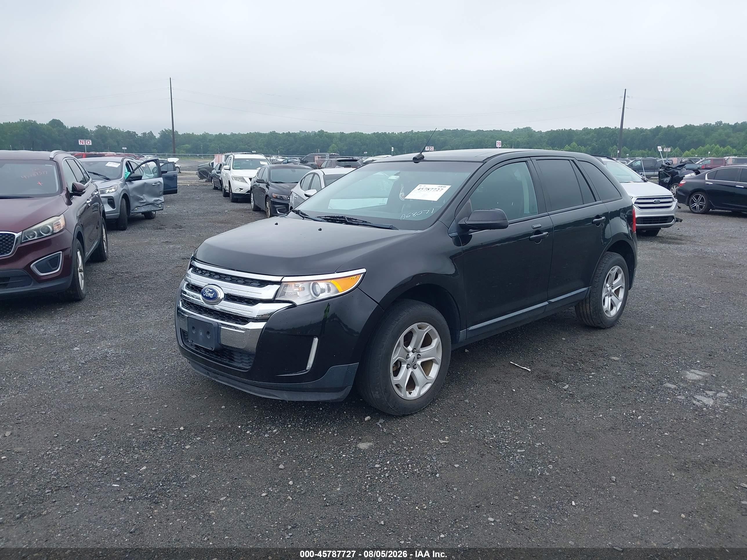 2014 Ford Edge Sel Black vin: 2FMDK4JC2EBA68071