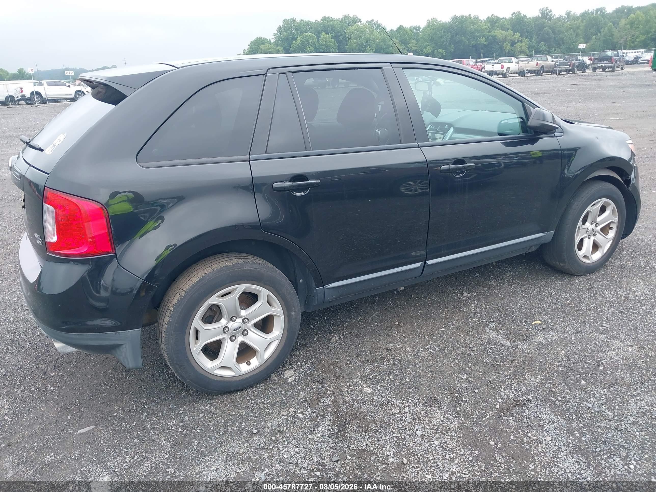2014 Ford Edge Sel Black vin: 2FMDK4JC2EBA68071