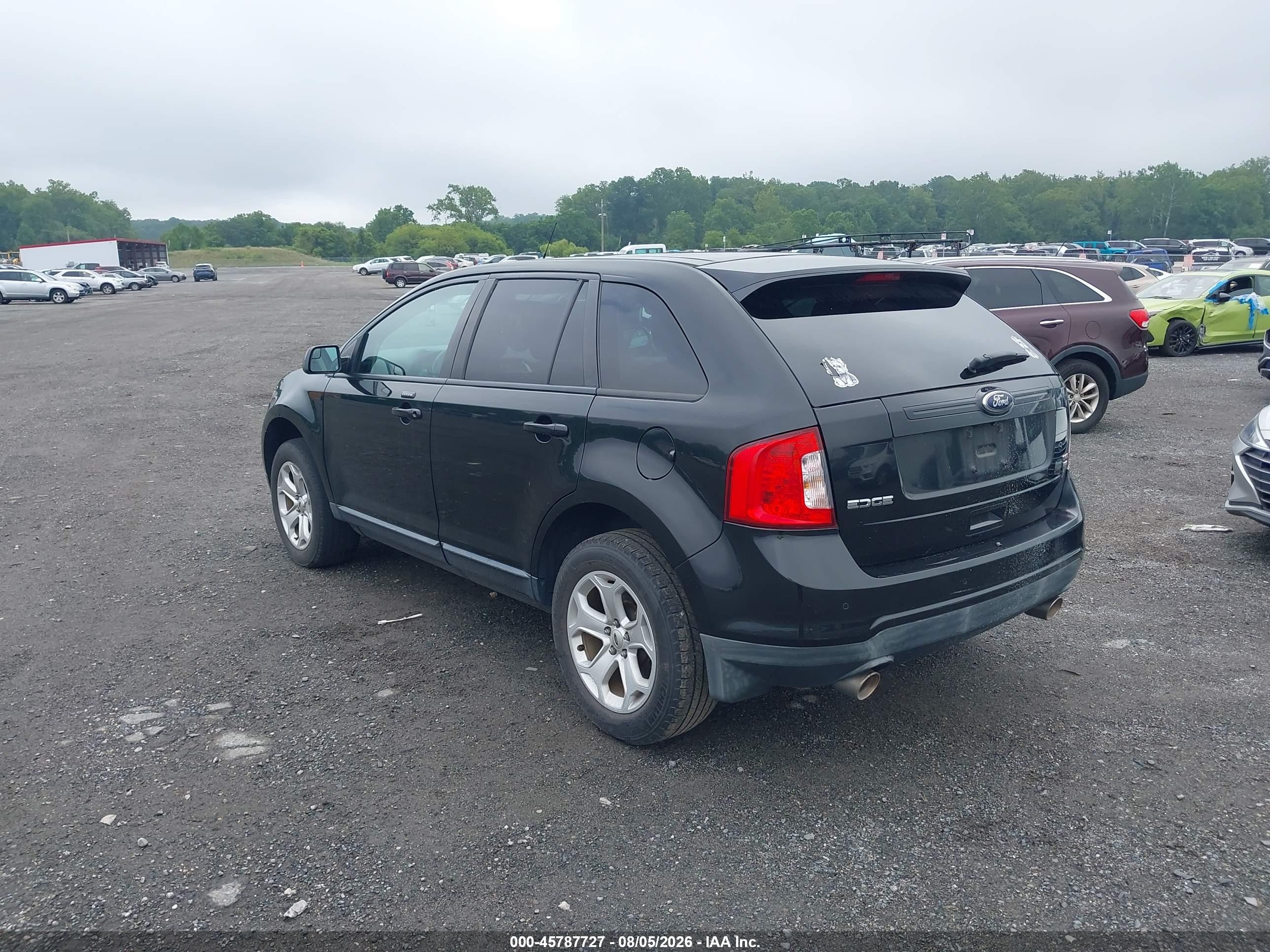 2014 Ford Edge Sel Black vin: 2FMDK4JC2EBA68071