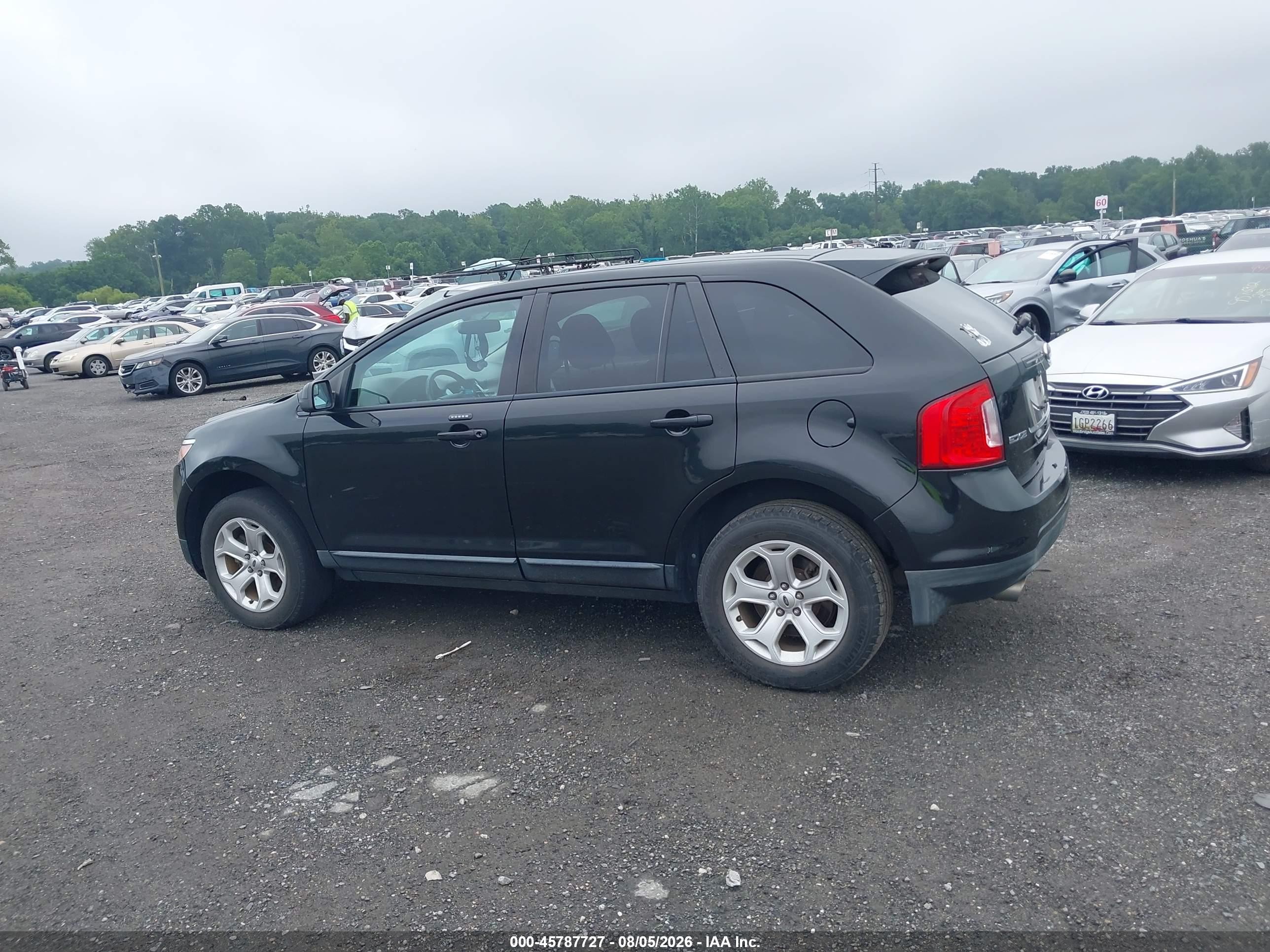 2014 Ford Edge Sel Black vin: 2FMDK4JC2EBA68071