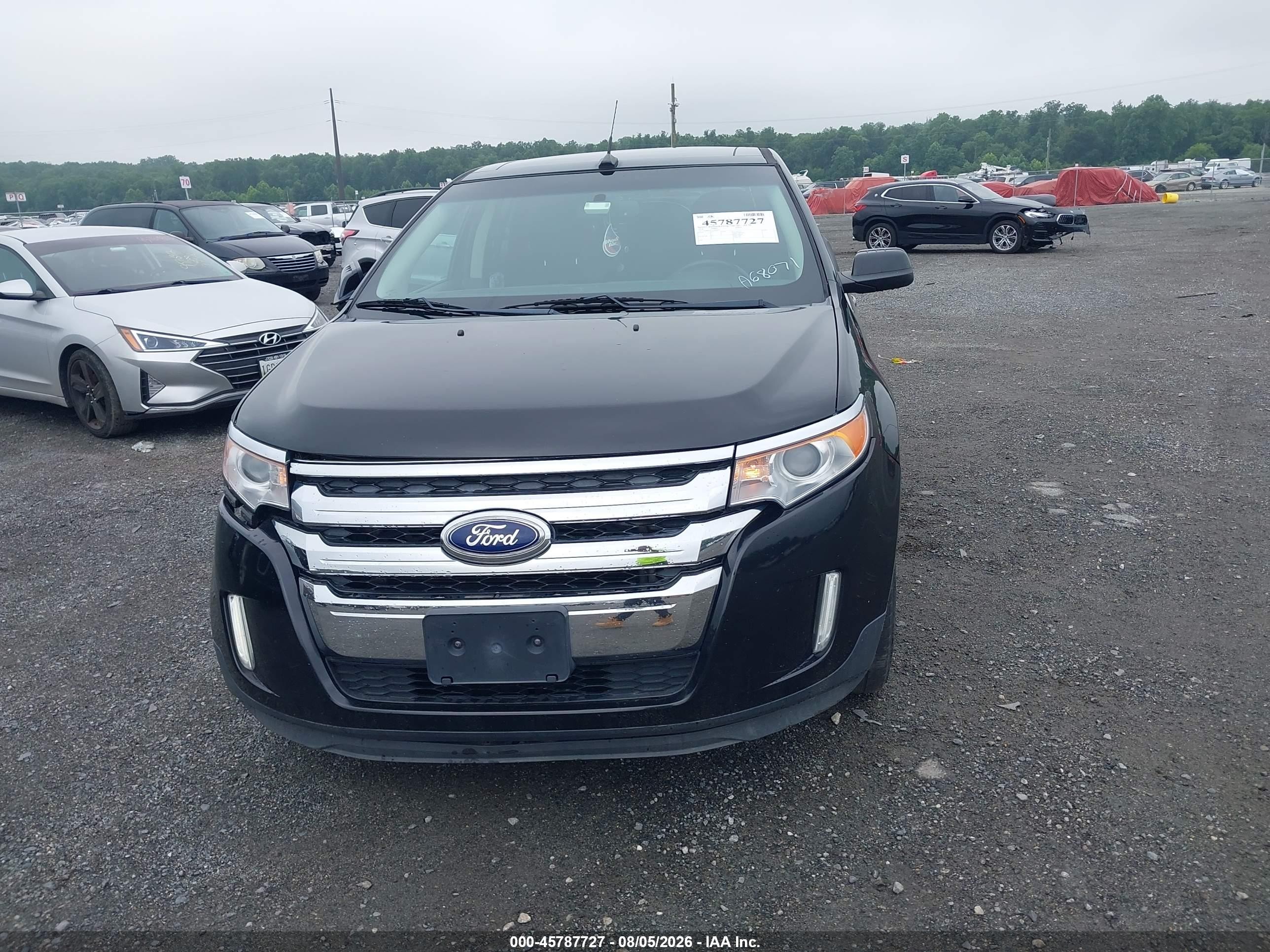 2014 Ford Edge Sel Black vin: 2FMDK4JC2EBA68071
