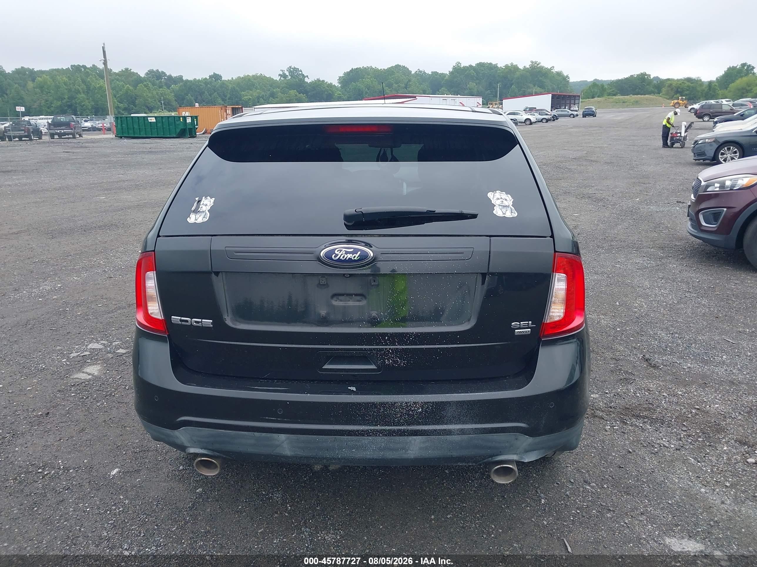 2014 Ford Edge Sel Black vin: 2FMDK4JC2EBA68071