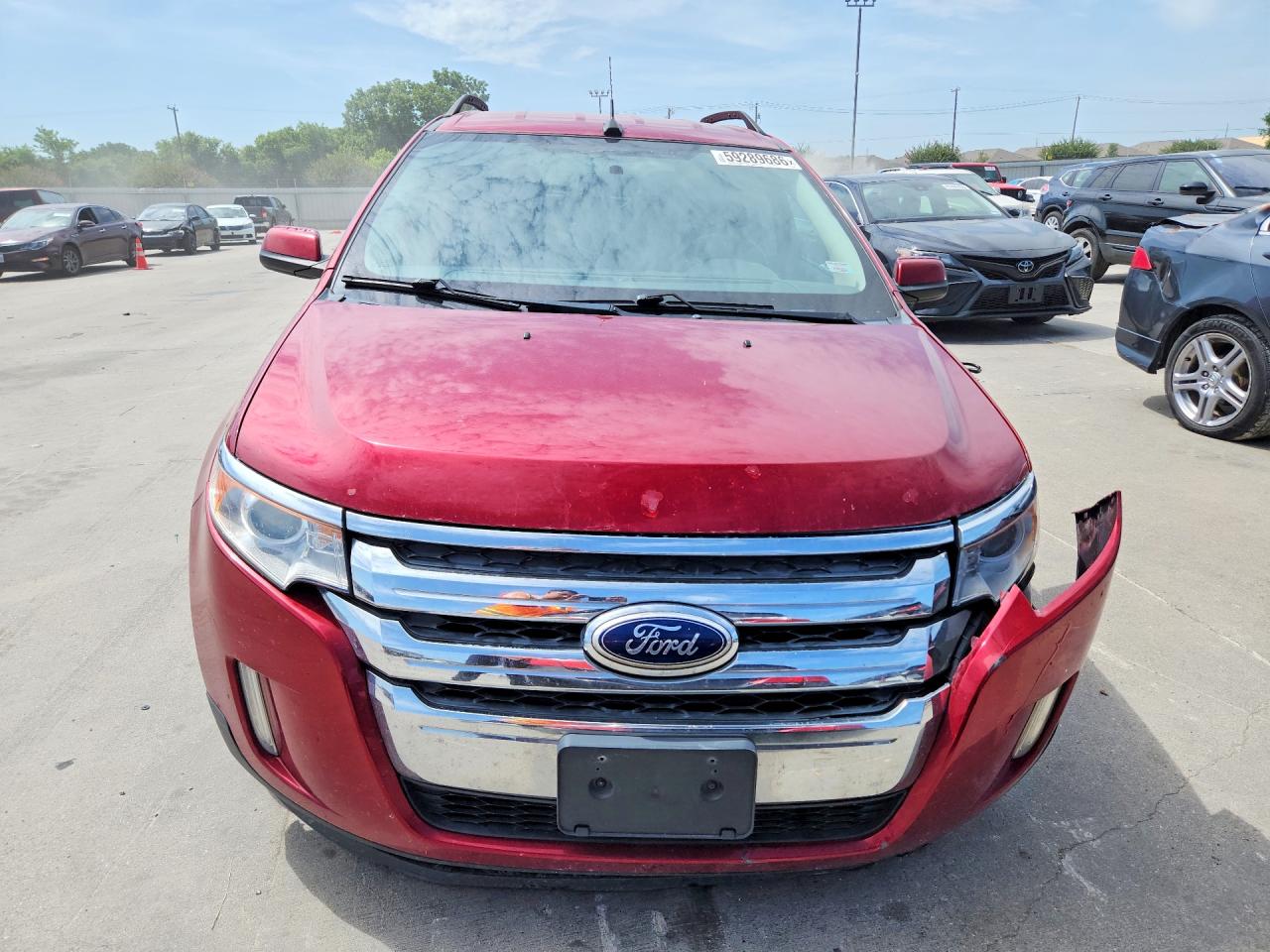 2014 Ford Edge Sel Red vin: 2FMDK4JC2EBB00467